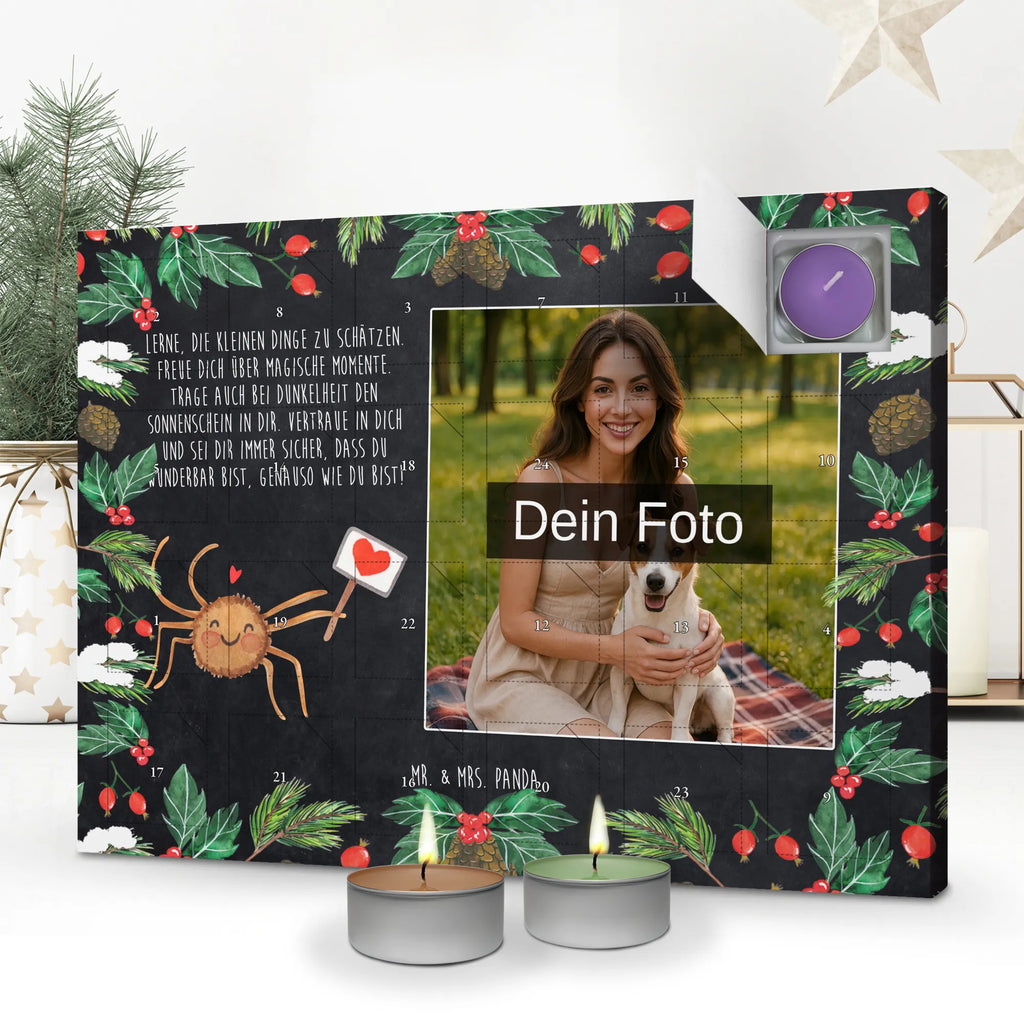 Personalisierter Duftkerzen Foto Adventskalender Spinne Agathe Motivation Personalisierter Duftkerzen Foto Adventskalender, Spinne Agathe, Spinne, Agathe, Videos, Merchandise, Dankeschön, Motivation, Vertrauen, Glück, Liebe