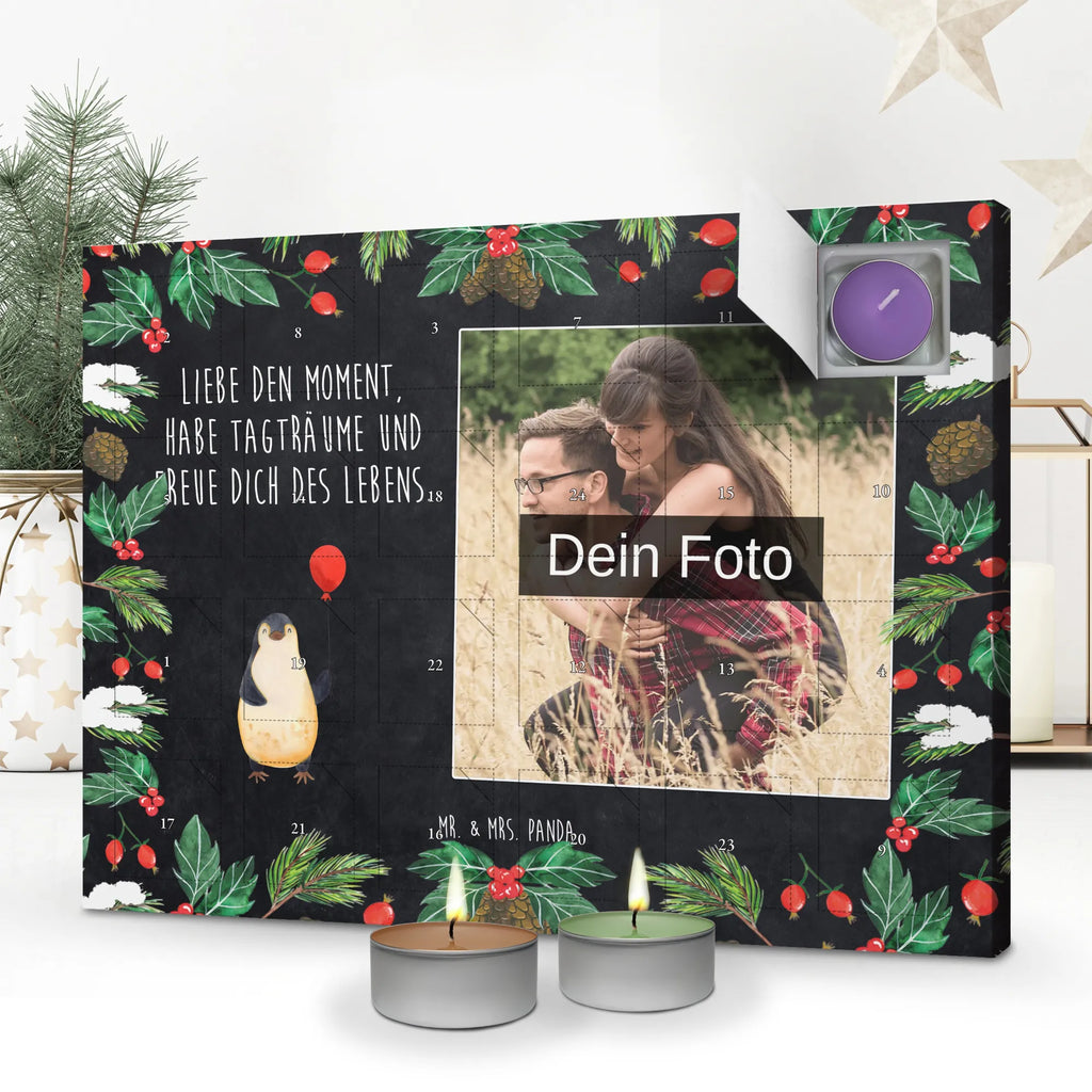 Personalisierter Duftkerzen Foto Adventskalender Pinguin Luftballon Personalisierter Duftkerzen Foto Adventskalender, Pinguin, Glück, Pinguine, Geschenk Freundin, Tagträume, Lebenslust, beste Freundin, Luftballon, Geschenkidee, Neustart, Motivation, Liebe, neues Leben