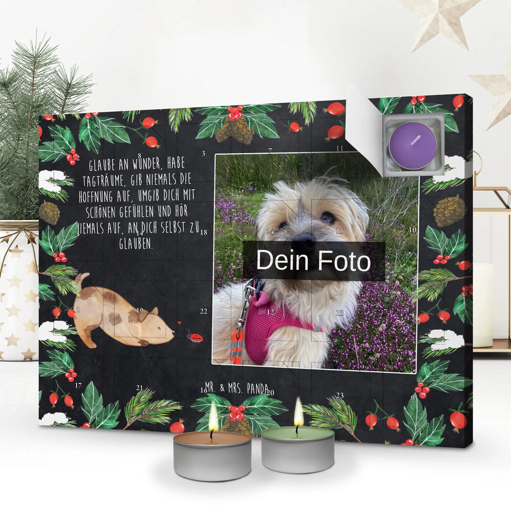 Personalisierter Duftkerzen Foto Adventskalender Hund Marienkäfer Personalisierter Duftkerzen Foto Adventskalender, Hund, Hundemotiv, Haustier, Hunderasse, Tierliebhaber, Hundebesitzer, Sprüche, Mischling, Marienkäfer, Hundespruch, Mischlinghund, Hunde