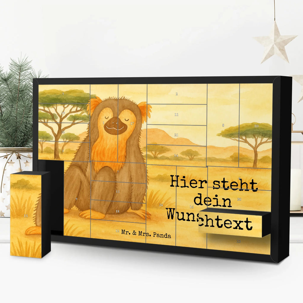 Personalisierter Befüllbarer Adventskalender Affe Design Befüllbarer Adventskalender, Adventskalender Zum Selbst Befüllen, Afrika, Wildtiere, Selbstachtung, Affe, Selfcare, Respekt, Selbstliebe, Liebe, Affen, Motivation, Selbstbewusstsein, Äffchen