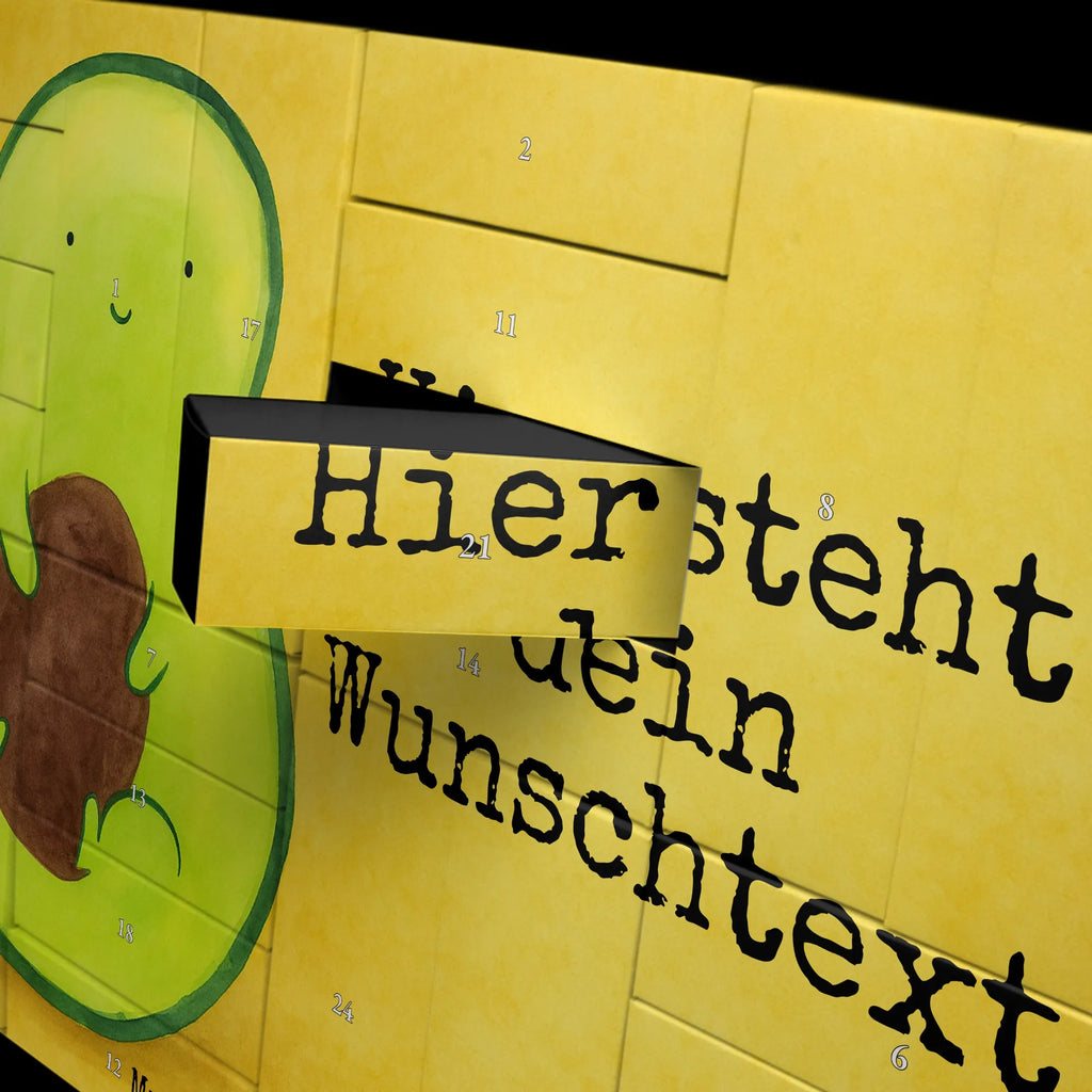 Personalisierter Befüllbarer Adventskalender Avocado Kern Design Adventskalender Zum Selbst Befüllen, Befüllbarer Adventskalender, Avocado, Veggie, Vegan, Gesund, Spruch Leben, Avokado, Pflanze, Avocadokern, Kern