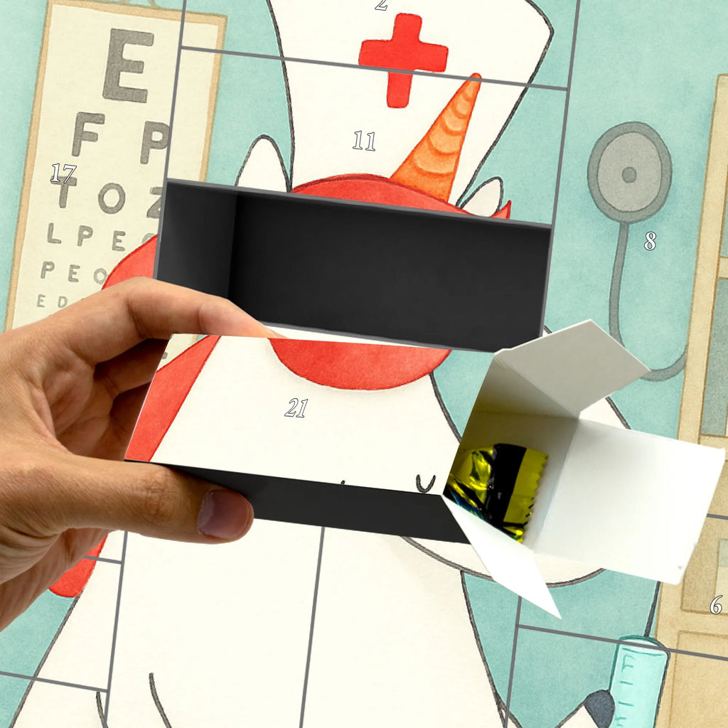 Personalisierter Befüllbarer Adventskalender Einhorn Krankenschwester Design Adventskalender Zum Selbst Befüllen, Befüllbarer Adventskalender, Unicorn, Einhorn, Einhörner, Einhorn Deko, Krankenschwester Dankeschön, Krankenpflegerin, Krankenhaus, Ärztin Geschenk, Krankenschwester Geschenk, Krankenpfleger Geschenk