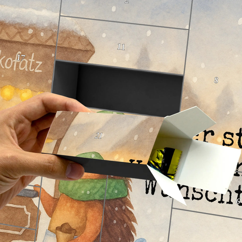 Personalisierter Befüllbarer Adventskalender Igel Maronen Design Befüllbarer Adventskalender, Adventskalender Zum Selbst Befüllen, Weihnachten, Winter, Weihnachtsdeko, Nikolaus, Advent, Heiligabend, Wintermotiv, Weihnachtsmarkt, Kastanien, Duft, Maronen