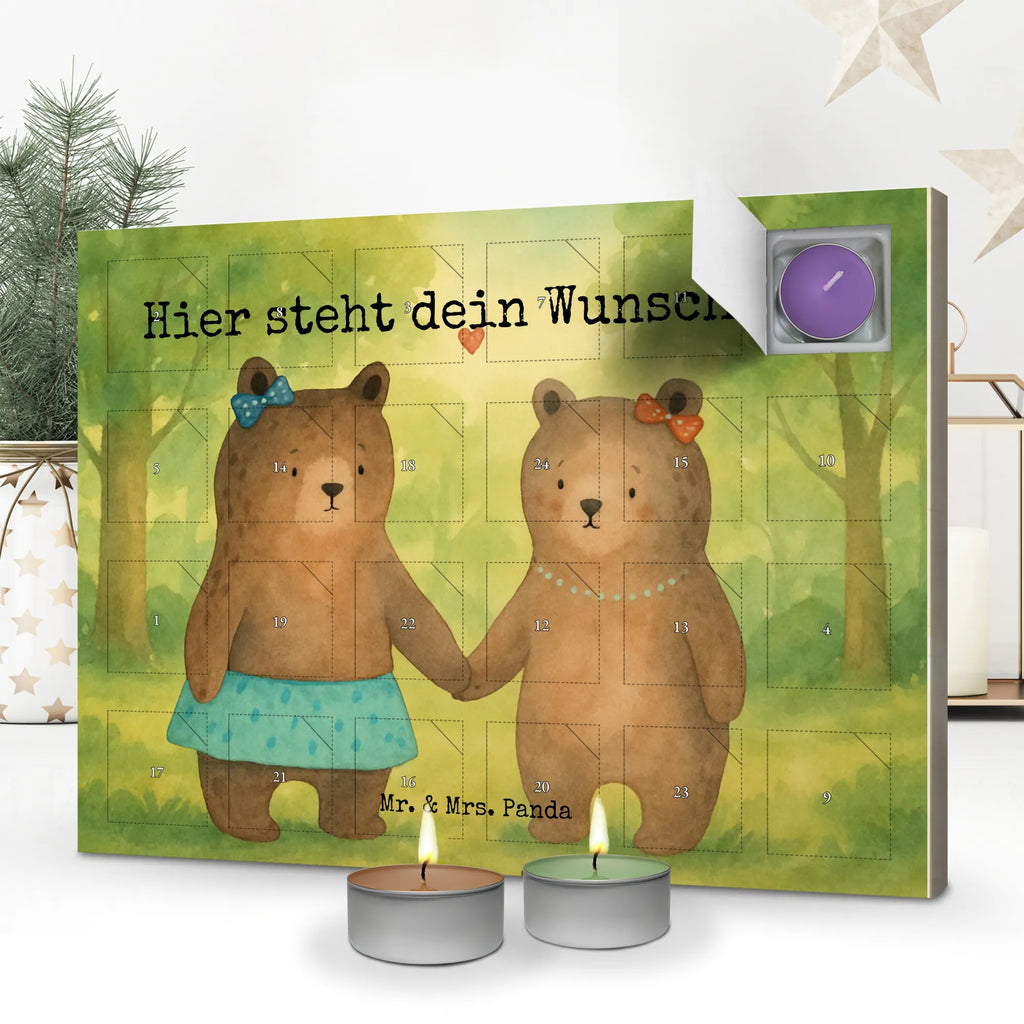 Personalisierter Duftkerzen Adventskalender Bär Freundin Design Personalisierter Duftkerzen Adventskalender, Teddy, Bär, Teddybär, Bär Freundin Beste Freund Liebe Liebesbeweis Verliebt Kumpel Kumpeliene