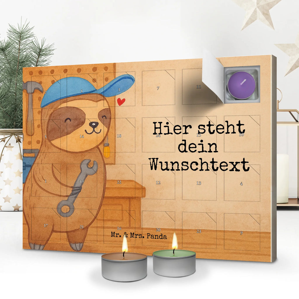 Personalisierter Duftkerzen Adventskalender Faultier Vater Design Personalisierter Duftkerzen Adventskalender, Vatertag Geschenk, Papa Geschenke, Vater Geburtstag, Papi Geschenk, Vater Handwerker, Vater Geschenk, Vatertag, Papa Geschenk