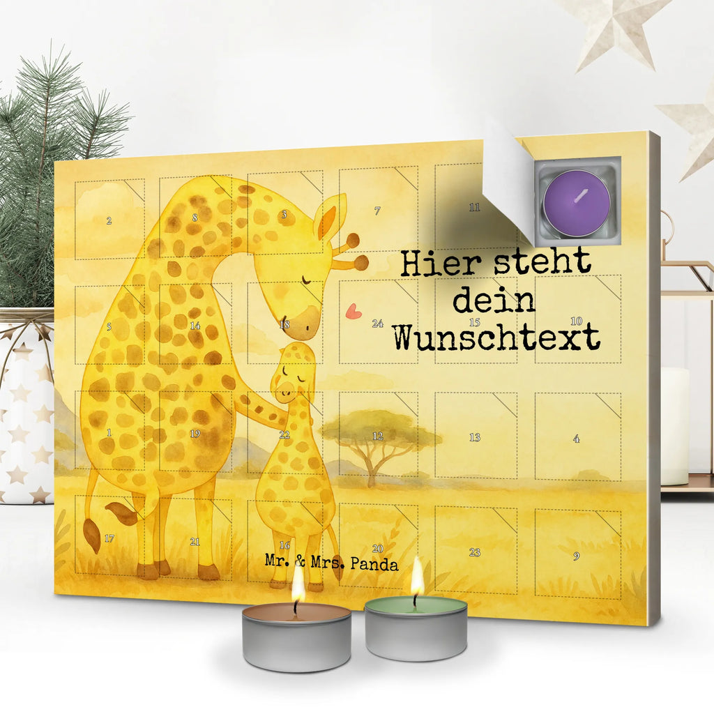 Personalisierter Duftkerzen Adventskalender Giraffe Kind Design Personalisierter Duftkerzen Adventskalender, Afrika, Wildtiere, Giraffe, Tochter, Sohn, Kind, Lieblingsmensch, Mutter, Mama