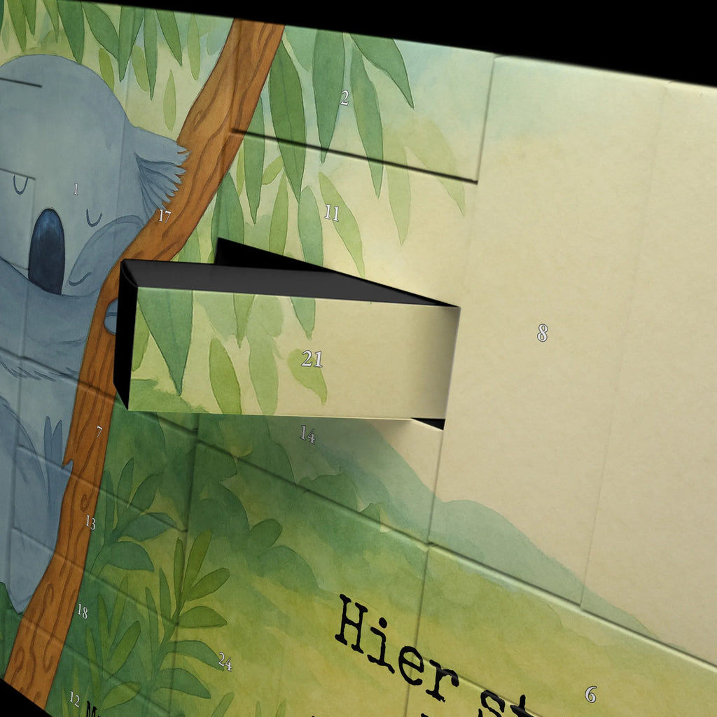 Personalisierter Befüllbarer Adventskalender Koalabär Design Befüllbarer Adventskalender, Adventskalender Zum Selbst Befüllen, Lustige Sprüche, Tiere, Tiermotive, Gute Laune, Träumen, Traum, Traumland, Koala, Schlafzimmer, Bär, Koalabär, schlafen