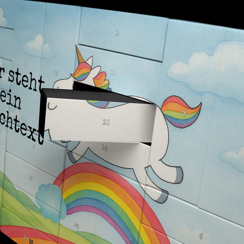 Personalisierter Befüllbarer Adventskalender Einhorn Regenbogen Design Adventskalender Zum Selbst Befüllen, Befüllbarer Adventskalender, Unicorn, Einhorn, Einhörner, Einhorn Deko, Einhornpower, Einhornautobahn, Regenbogen, Glitzer, Erwachsenwerden