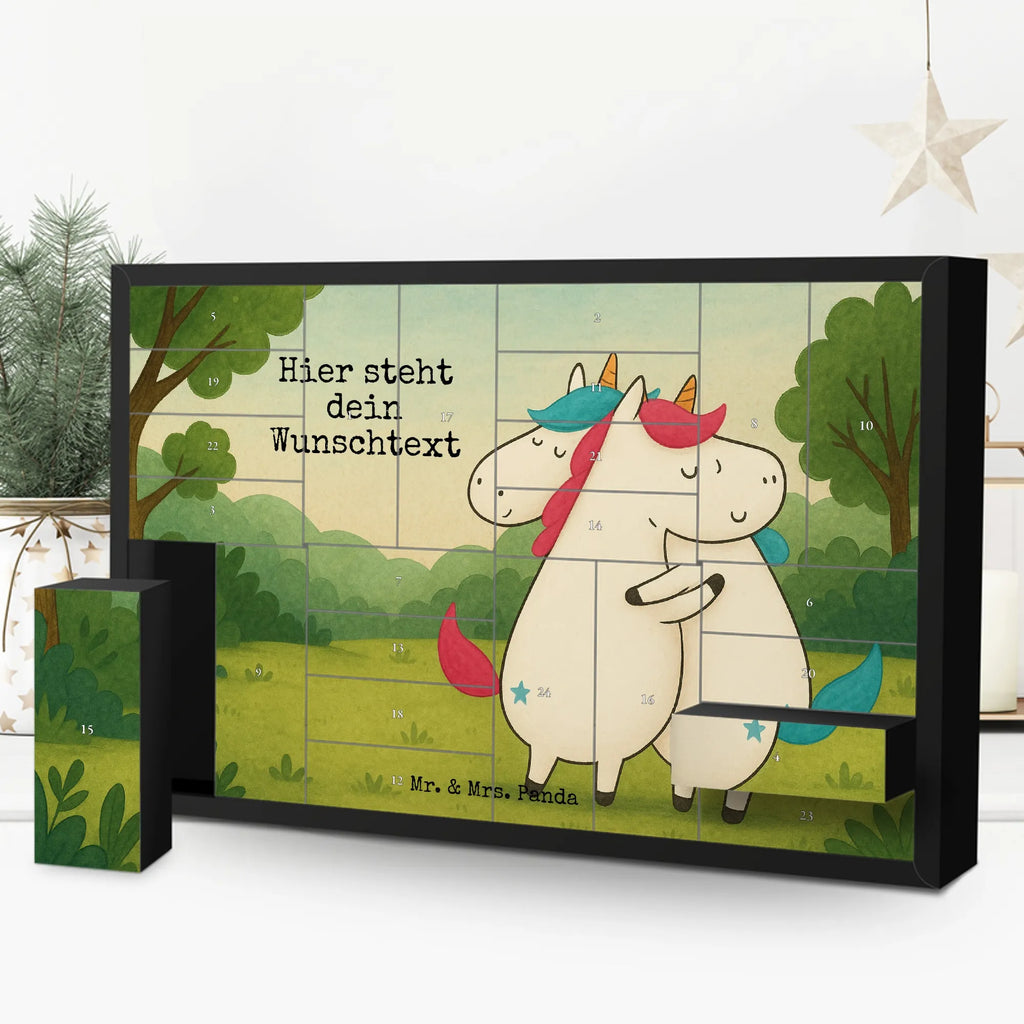 Personalisierter Befüllbarer Adventskalender Einhörner Umarmen Design Adventskalender Zum Selbst Befüllen, Befüllbarer Adventskalender, Unicorn, Einhorn, Einhörner, Einhorn Deko, Freundin, Schwestern, Sister, Schwester, Familie, Freundinnen, BFF, Liebe, Geschwister