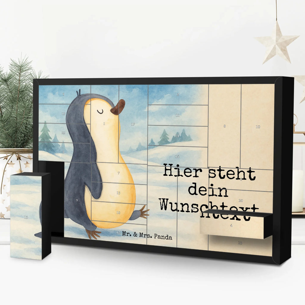 Personalisierter Befüllbarer Adventskalender Pinguin marschieren Design Adventskalender Zum Selbst Befüllen, Befüllbarer Adventskalender, Pinguin, Frühaufsteher, Langschläfer, Schwester, Pinguine, Familie, Bruder