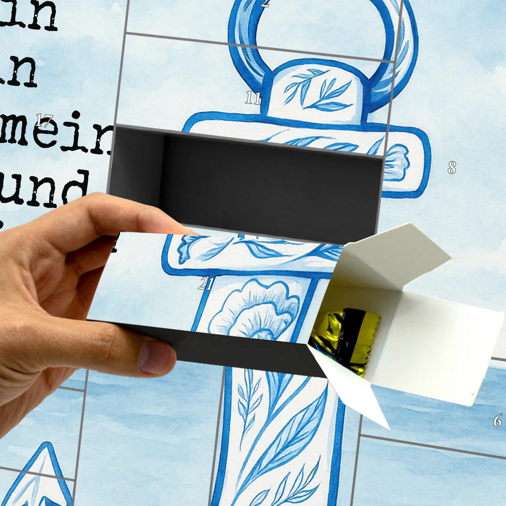 Fillable advent calendar anchor Blue Design card, gift ideas, gifts, small animals, cute, cute animal motives, hand drawn, funny sayings, good mood, special gifts, animal lover