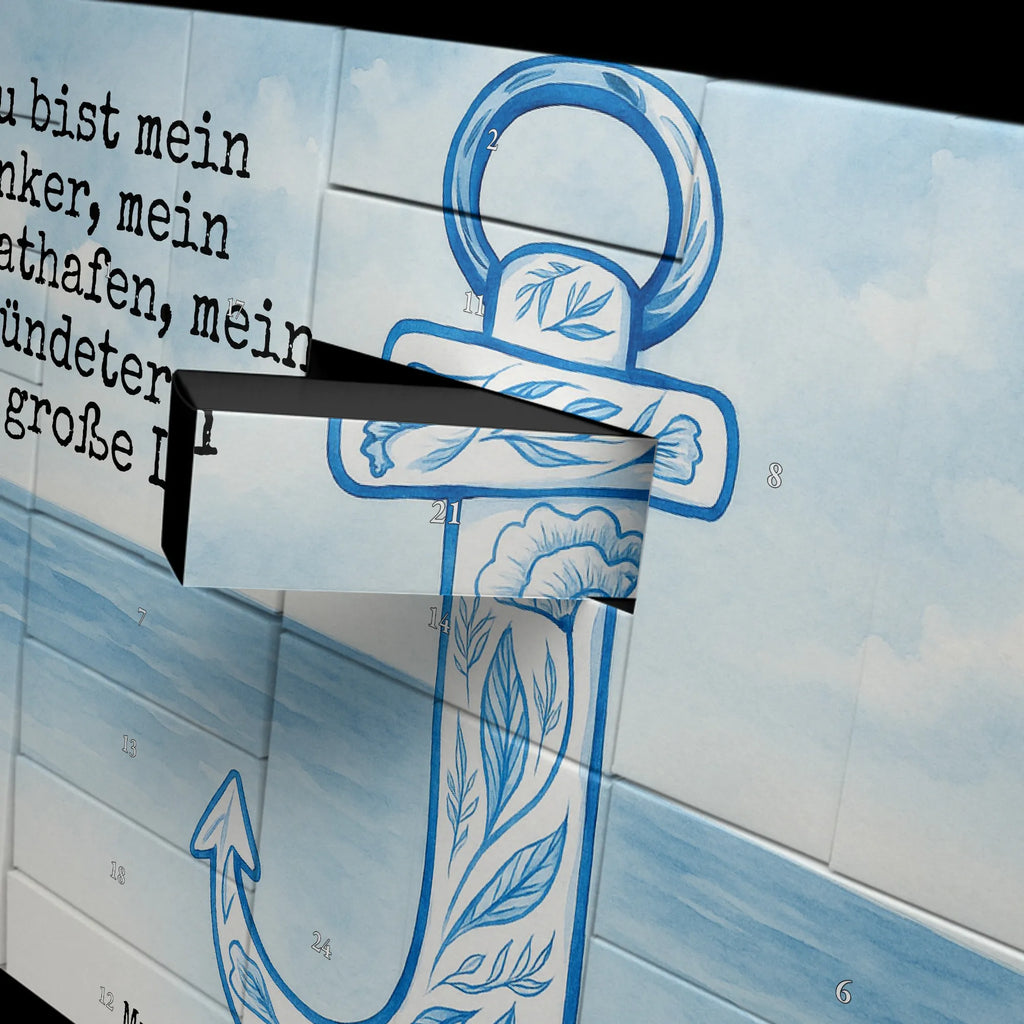 Fillable advent calendar anchor Blue Design card, gift ideas, gifts, small animals, cute, cute animal motives, hand drawn, funny sayings, good mood, special gifts, animal lover