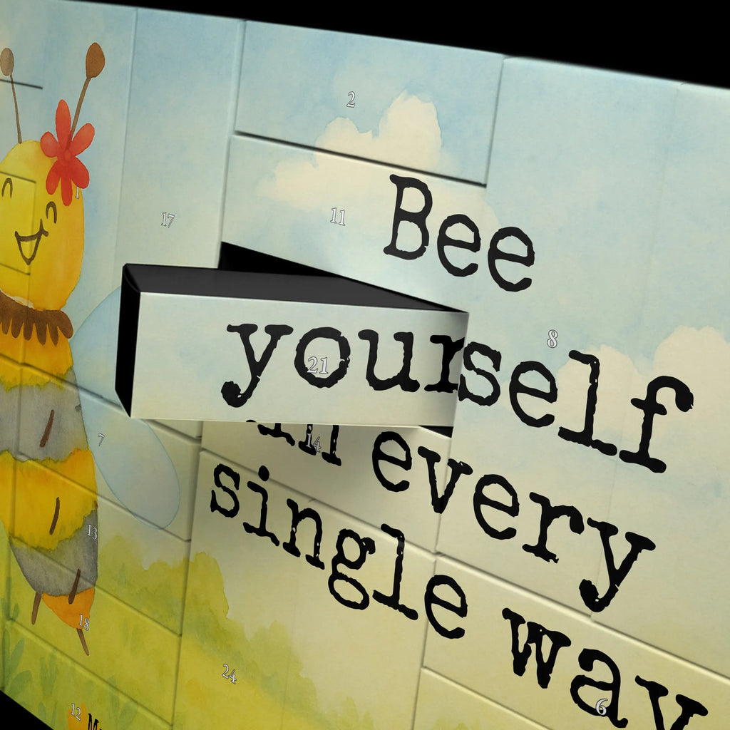 Fillable advent calendar bee flower Design wasp, bumblebee