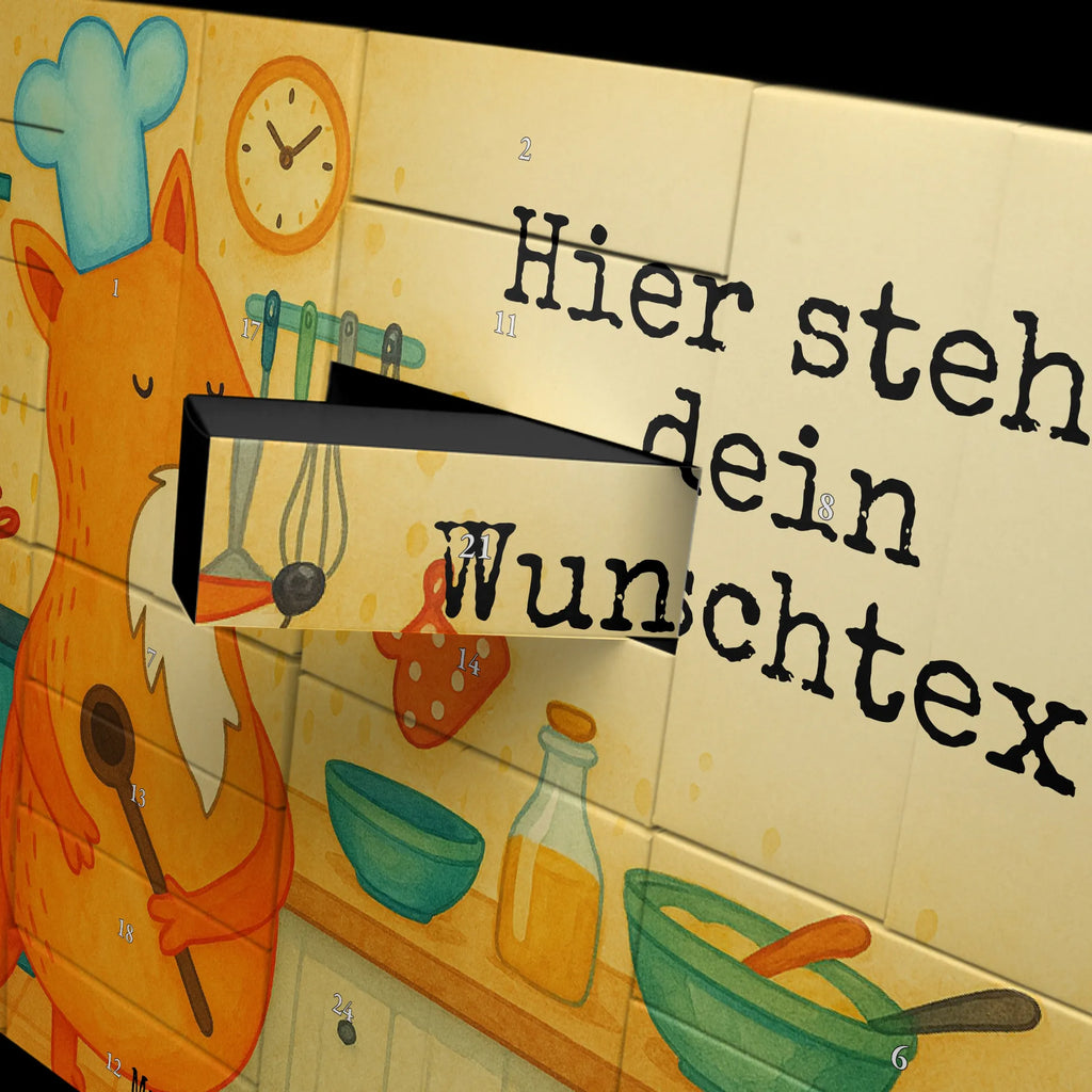 Personalisierter Befüllbarer Adventskalender Fuchs Koch Design Adventskalender Zum Selbst Befüllen, Befüllbarer Adventskalender, Fuchs, Küche Deko, Küche Spruch, Köche, Bäcker, Witzig, Füchse, Spruch Lustig, Party Spruch, Koch Geschenk
