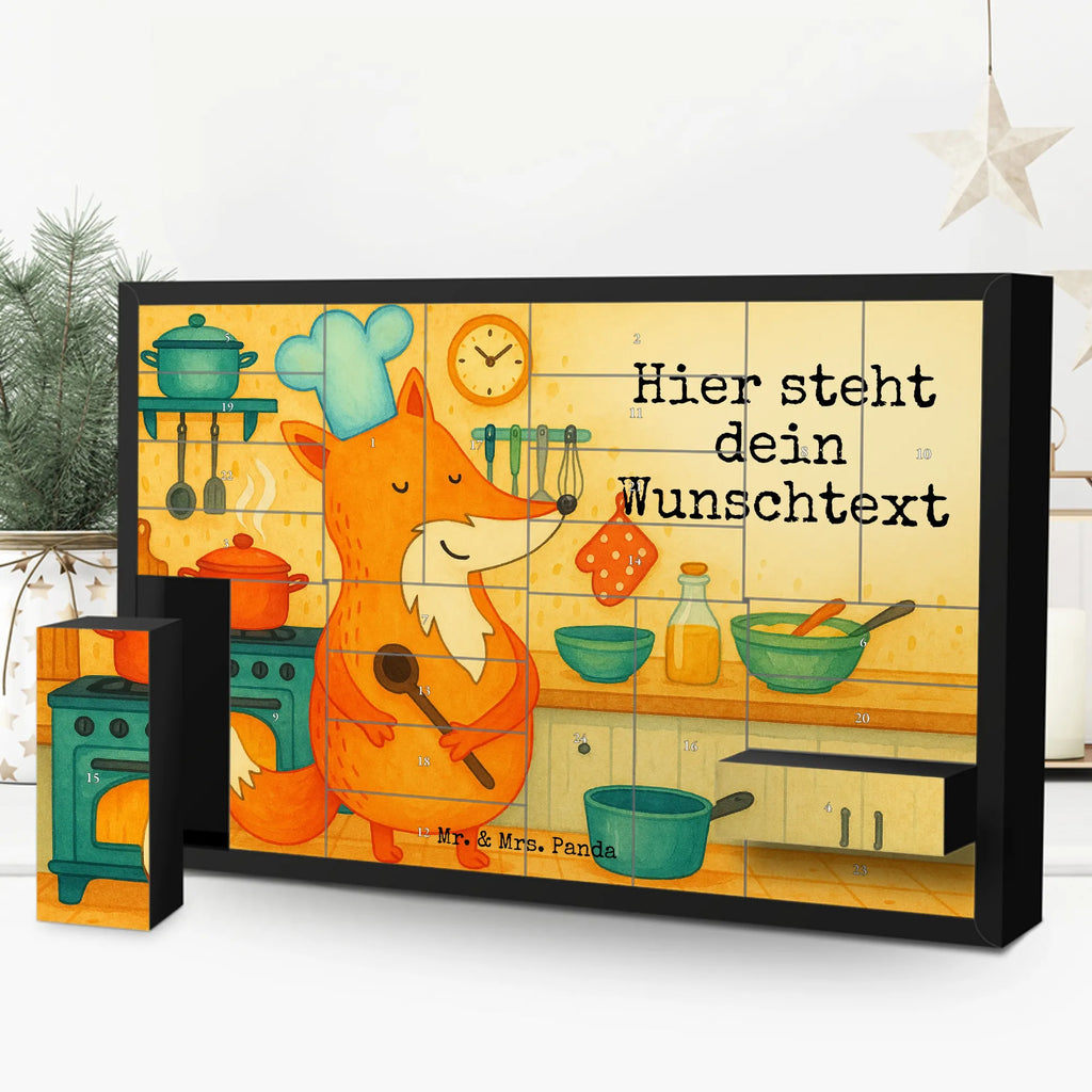 Personalisierter Befüllbarer Adventskalender Fuchs Koch Design Adventskalender Zum Selbst Befüllen, Befüllbarer Adventskalender, Fuchs, Küche Deko, Küche Spruch, Köche, Bäcker, Witzig, Füchse, Spruch Lustig, Party Spruch, Koch Geschenk