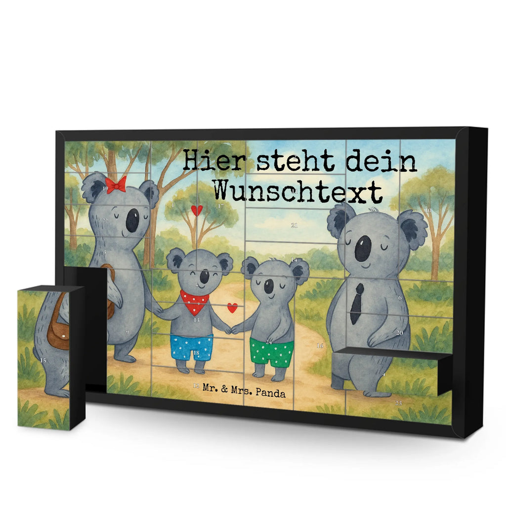 Personalisierter Befüllbarer Adventskalender Koala Familie zwei Design Adventskalender Zum Selbst Befüllen, Befüllbarer Adventskalender, Muttertag, Vatertag, Mama, Papa, Oma, Opa, Familie, Schwester, Bruder, Familienleben, Koalafamilie, Beste Familie, Lieblingsfamilie, Koalabär, Familienzeit, Koala