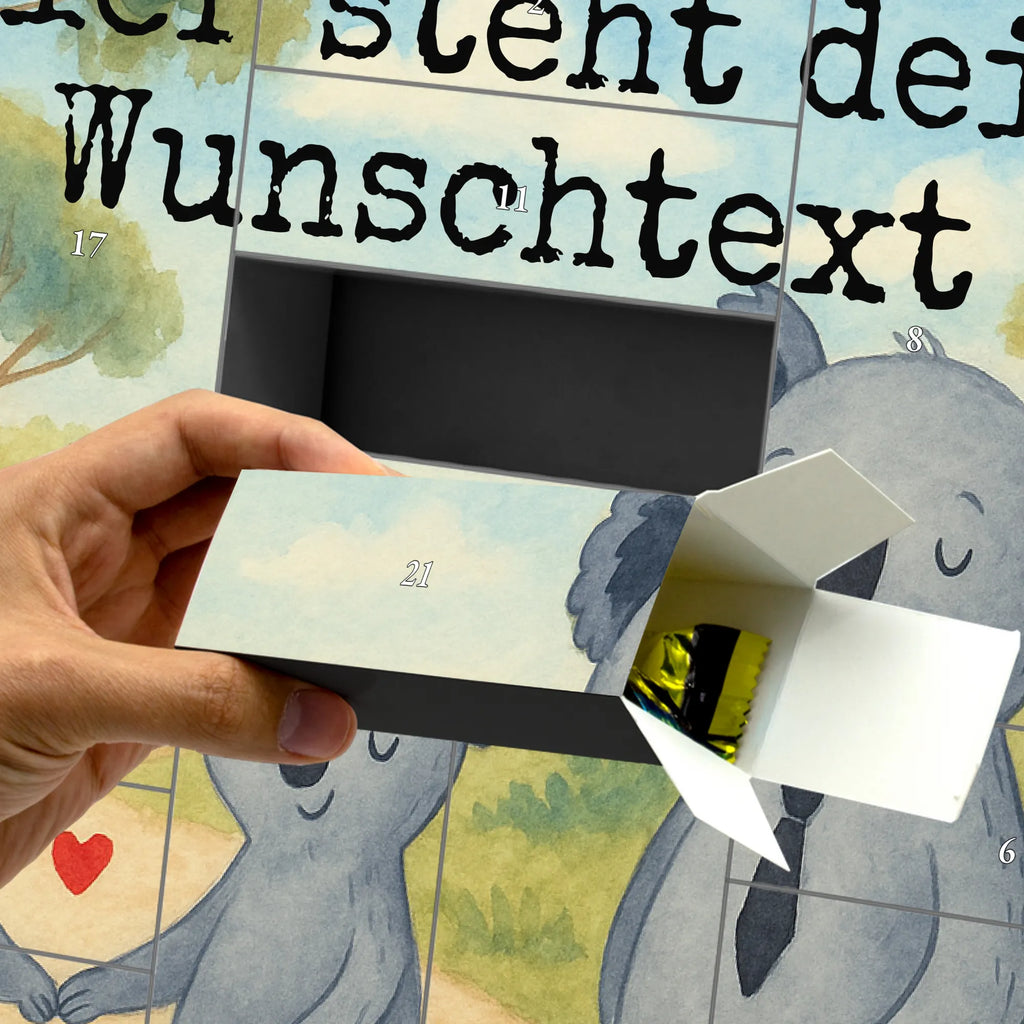 Personalisierter Befüllbarer Adventskalender Koala Familie zwei Design Adventskalender Zum Selbst Befüllen, Befüllbarer Adventskalender, Muttertag, Vatertag, Mama, Papa, Oma, Opa, Familie, Schwester, Bruder, Familienleben, Koalafamilie, Beste Familie, Lieblingsfamilie, Koalabär, Familienzeit, Koala