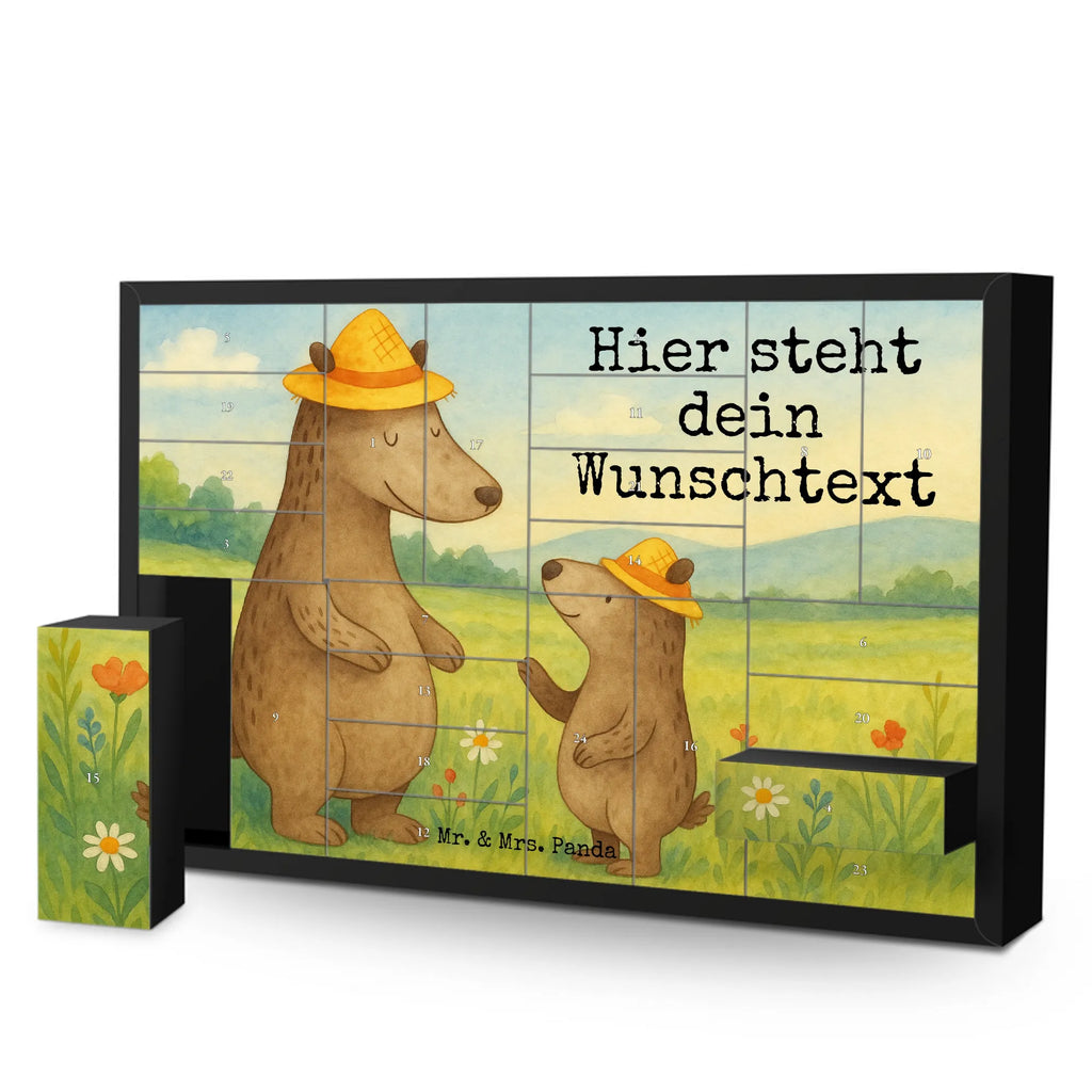 Personalisierter Befüllbarer Adventskalender Bären mit Hut Design Adventskalender Zum Selbst Befüllen, Befüllbarer Adventskalender, Muttertag, Vatertag, Mama, Papa, Oma, Opa, Familie, Schwester, Bruder, Lieblingsmensch, Vater, Papi, Kind, Söhne, Dad, Daddy, Vater-Sohn, Vorbild, Sohn, Family, Bären, Bär, Paps, Kinder