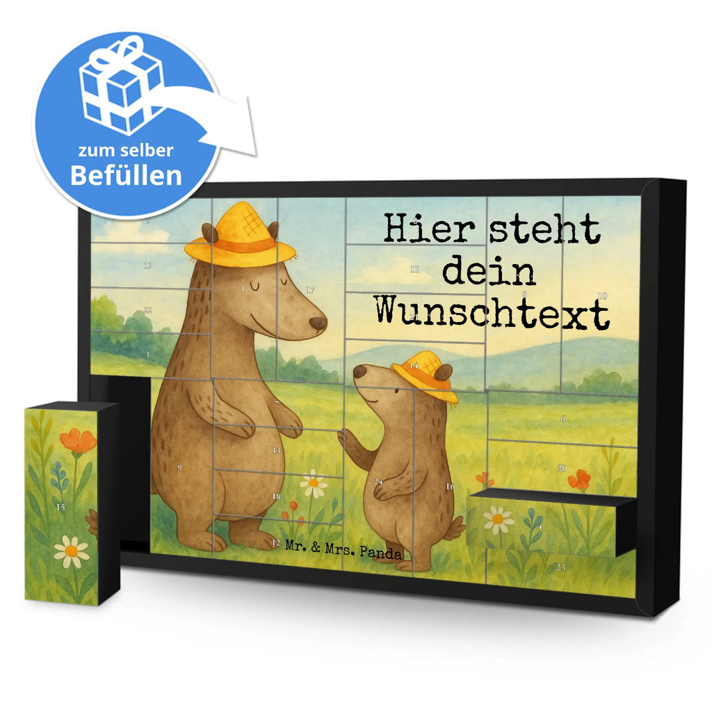 Personalisierter Befüllbarer Adventskalender Bären mit Hut Design Adventskalender Zum Selbst Befüllen, Befüllbarer Adventskalender, Muttertag, Vatertag, Mama, Papa, Oma, Opa, Familie, Schwester, Bruder, Lieblingsmensch, Vater, Papi, Kind, Söhne, Dad, Daddy, Vater-Sohn, Vorbild, Sohn, Family, Bären, Bär, Paps, Kinder