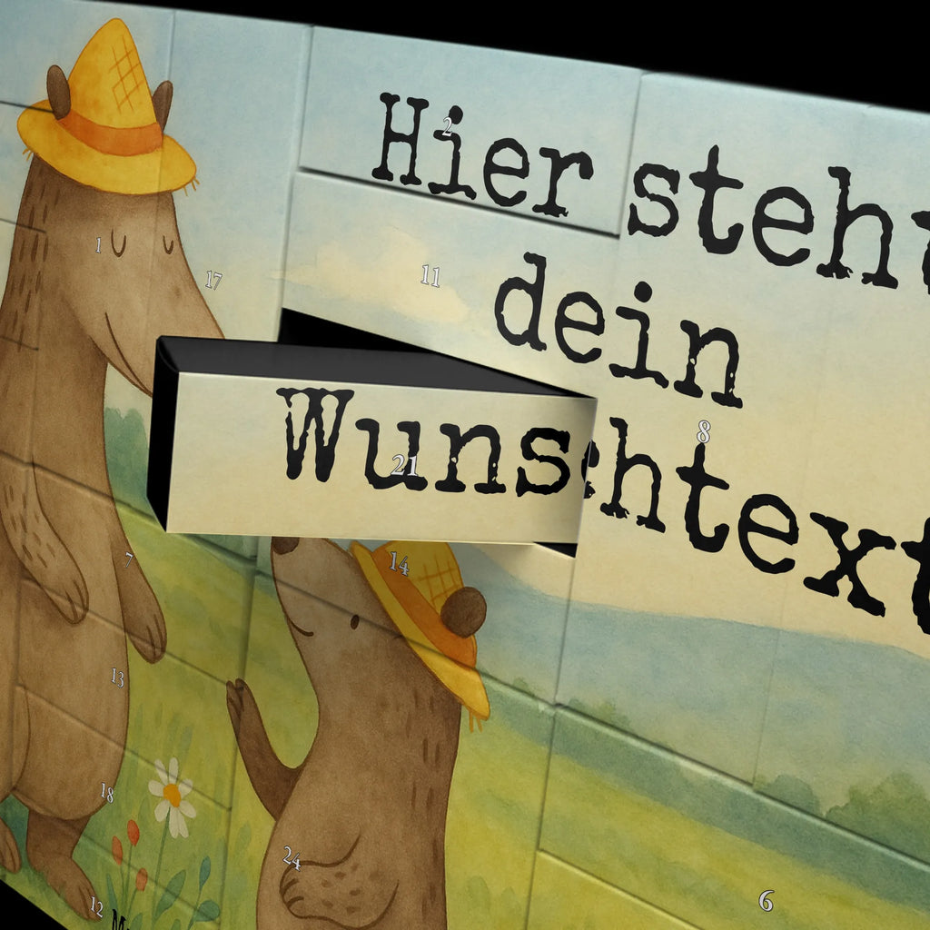 Personalisierter Befüllbarer Adventskalender Bären mit Hut Design Adventskalender Zum Selbst Befüllen, Befüllbarer Adventskalender, Muttertag, Vatertag, Mama, Papa, Oma, Opa, Familie, Schwester, Bruder, Lieblingsmensch, Vater, Papi, Kind, Söhne, Dad, Daddy, Vater-Sohn, Vorbild, Sohn, Family, Bären, Bär, Paps, Kinder