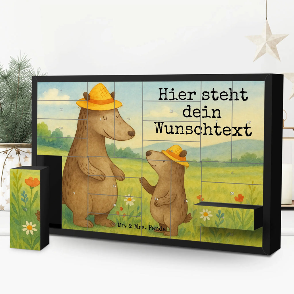 Personalisierter Befüllbarer Adventskalender Bären mit Hut Design Adventskalender Zum Selbst Befüllen, Befüllbarer Adventskalender, Muttertag, Vatertag, Mama, Papa, Oma, Opa, Familie, Schwester, Bruder, Lieblingsmensch, Vater, Papi, Kind, Söhne, Dad, Daddy, Vater-Sohn, Vorbild, Sohn, Family, Bären, Bär, Paps, Kinder