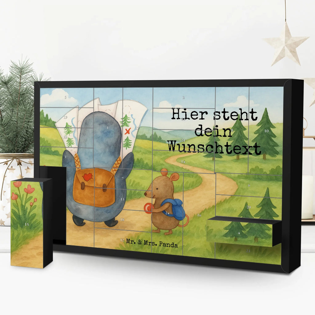  Penguin & Mouse Hiker Design Penguin, North Pole, Winter, Penguins, penguins, penguin, excursion, hiking, adventurer, adventure, road trip, wanderlust