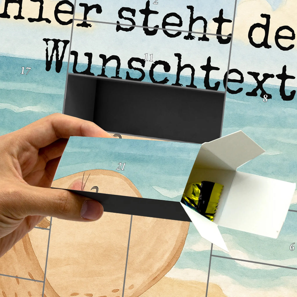 Personalisierter Befüllbarer Adventskalender Robbe Liegen Design Befüllbarer Adventskalender, Adventskalender Zum Selbst Befüllen, Lustige Sprüche, Tiere, Tiermotive, Gute Laune, Robben, Lachen, Robbe, Nordsee, Freude, Ostsee, Strand, Meerestier, Seehund