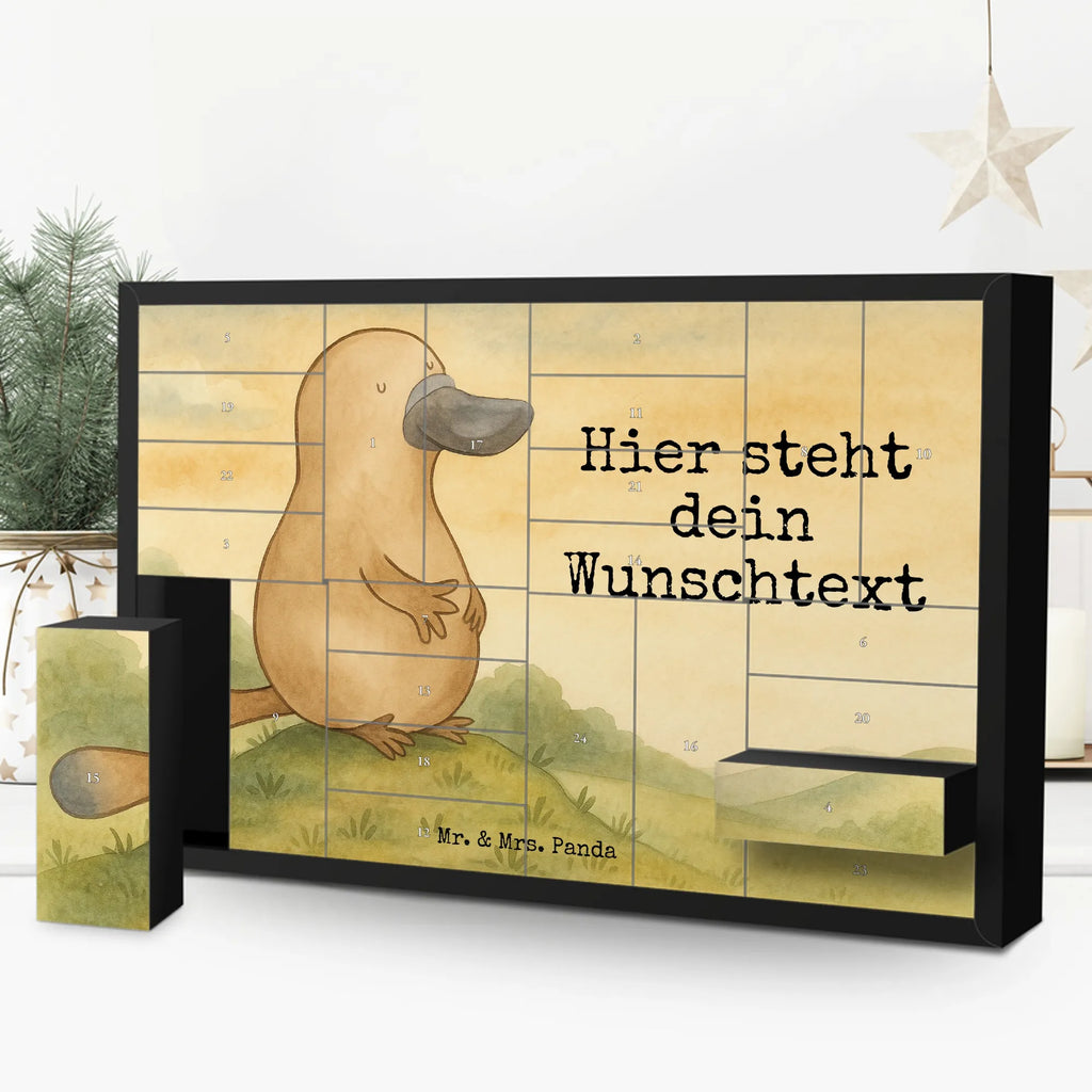 Personalisierter Befüllbarer Adventskalender Schnabeltier Mut Design Adventskalender Zum Selbst Befüllen, Befüllbarer Adventskalender, Meer, Urlaub, Meerestiere, mutig, Training, Arbeit, Motivation, Lebensweisheit, Schnabeltier, Raodtrip, Mut, Büro, Schnabeltiere, Neuanfang, Weltreise, Neustart