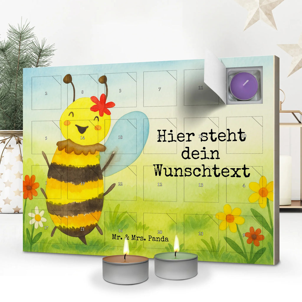 Personalisierter Duftkerzen Adventskalender Biene Happy Design Personalisierter Duftkerzen Adventskalender, Biene, Wespe, Hummel