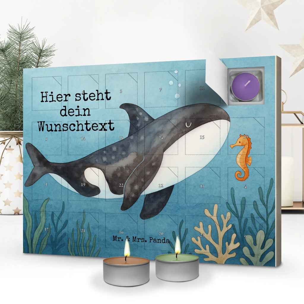 Personalisierter Duftkerzen Adventskalender Orca Design Personalisierter Duftkerzen Adventskalender, Meer, Urlaub, Meerestiere, Orca, Büro, Killerwal, Selbstliebe, Motivation, Wal, Arbeit, Startup, Orcas, Neustart, Möglichkeiten