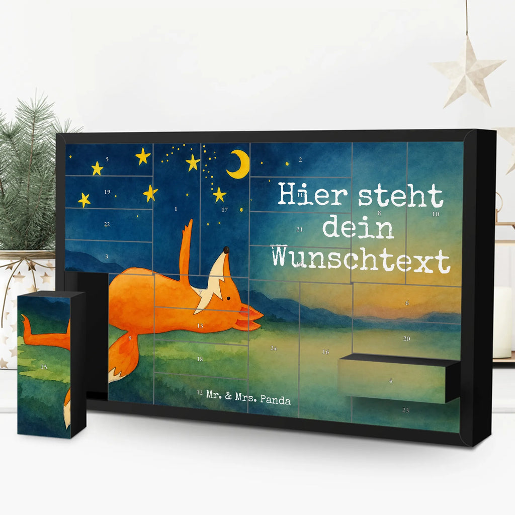 Personalisierter Befüllbarer Adventskalender Fuchs Sterne Design Befüllbarer Adventskalender, Adventskalender Zum Selbst Befüllen, Fuchs, Romantik, Always Look On The Bright Side Of Life, Spruch schön, Spruch Positiv, Tröstende Worte, Füchse