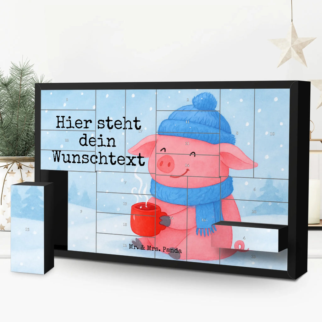 Personalisierter Befüllbarer Adventskalender Schweinchen Glühwein Design Adventskalender Zum Selbst Befüllen, Befüllbarer Adventskalender, Weihnachten, Winter, Weihnachtsdeko, Nikolaus, Advent, Heiligabend, Wintermotiv, Weihnachtsmarkt, Betrunken, Glühwein, Spruch
