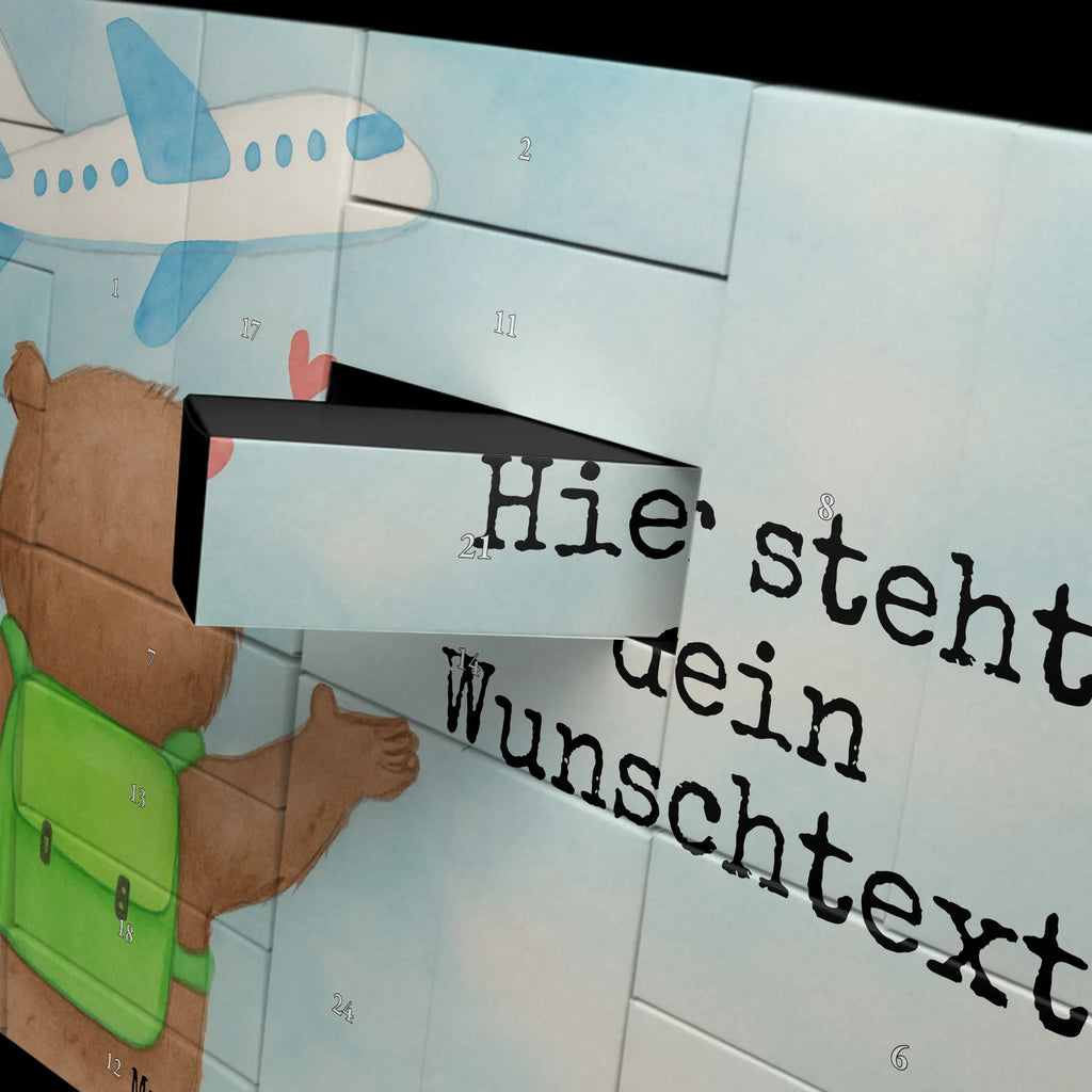 Personalisierter Befüllbarer Adventskalender Bär Flugzeug Design Adventskalender Zum Selbst Befüllen, Befüllbarer Adventskalender, Freundin, Freund, Liebe, Liebesgeschenk, Jahrestag, Verlobung, Partner, Ehemann, Ehefrau, Heiraten, Heiratsantrag, Hocheitstag, Geschenk für Freundin, für Männer, für Ehemann, Liebesbeweis, Mitbringsel, Valentinstag, Hochzeitstag, Geschenk für Frauen, Geschenk für Partner