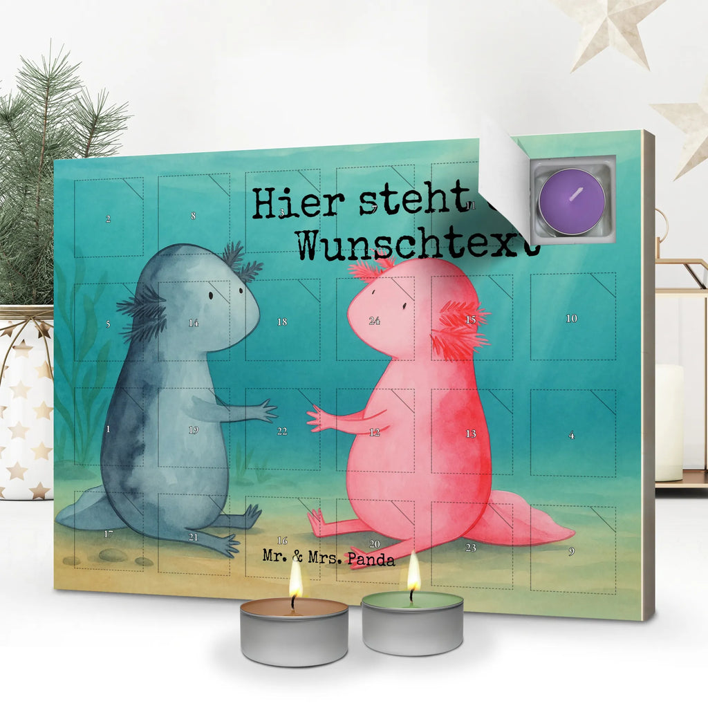 Personalisierter Duftkerzen Adventskalender Axolotl Liebe Design Personalisierter Duftkerzen Adventskalender, Axolotl, Molch, Freund, Valentinstag, Lurch, Lurche, Axolot, Große Liebe, Schwanzlurch, Verlobter, Jahrestag, Ehemann, Liebesbeweis, Liebe
