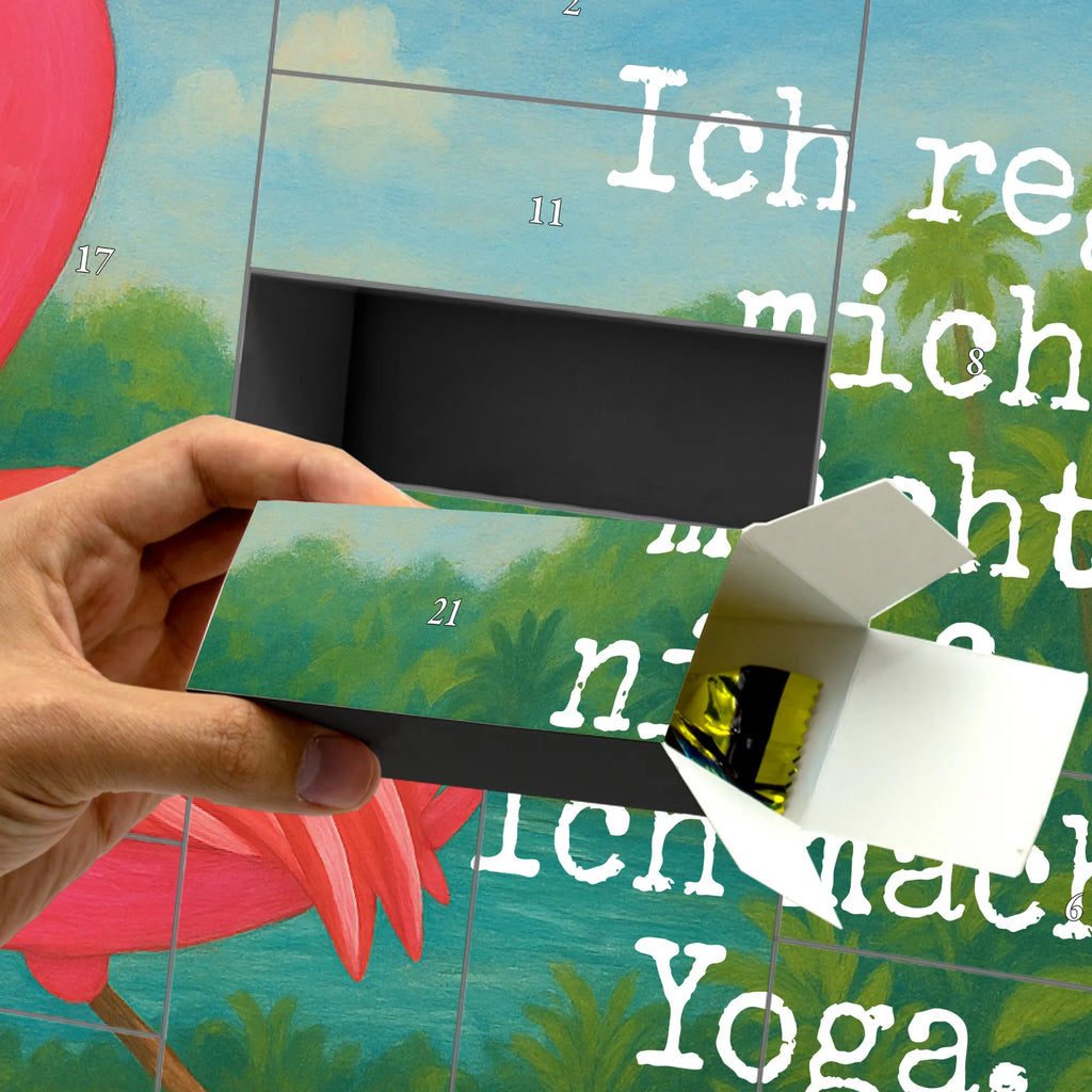 Fillable advent calendar flamingo yoga Design children, gifts, gift idea, funny sayings, pink bird, bird of paradise, red, flamingo decoration, gift pink, adults, flamingo fans, vacation, unusual gifts in pink, pink gifts, girls gifts, small gifts, Caribbean feeling, deep relaxation, agitation, relaxation, mindfulness, bird, anger, yoga exercise