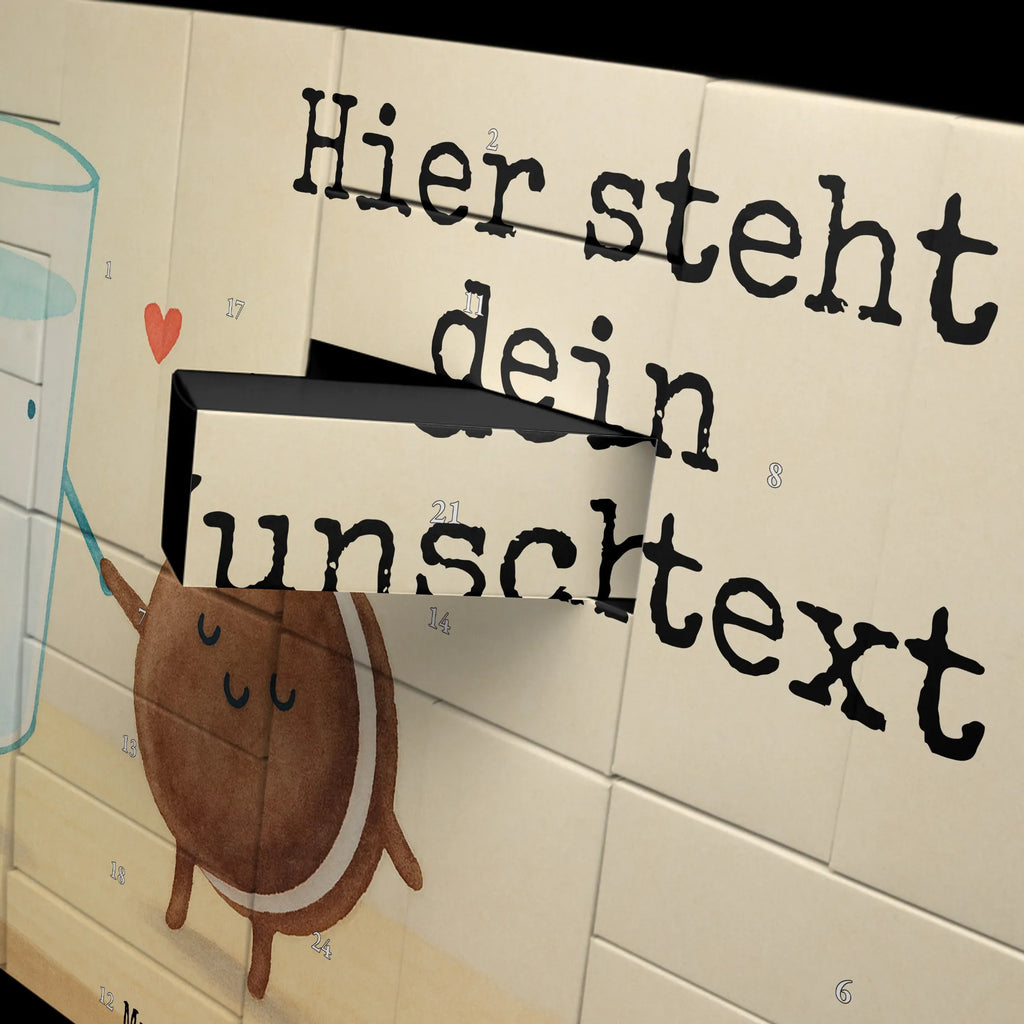 Personalisierter Befüllbarer Adventskalender Milch Keks Design Adventskalender Zum Selbst Befüllen, Befüllbarer Adventskalender, Lustige Sprüche, Tiere, Tiermotive, Gute Laune, Cookie, Kaffee, Keks, Einladung Frühstück, Milch, Milk, Motiv Süß, Kekse, Romantisch, Perfektes Paar