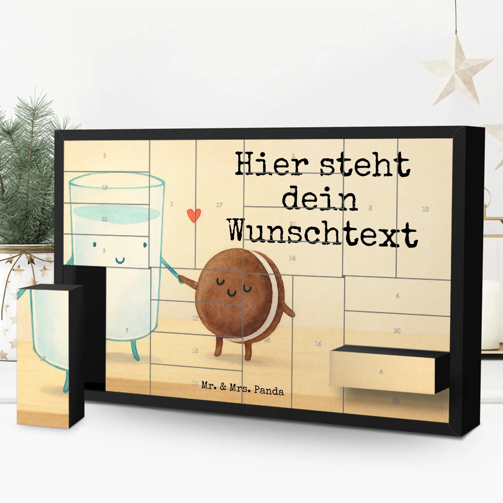 Personalisierter Befüllbarer Adventskalender Milch Keks Design Adventskalender Zum Selbst Befüllen, Befüllbarer Adventskalender, Lustige Sprüche, Tiere, Tiermotive, Gute Laune, Cookie, Kaffee, Keks, Einladung Frühstück, Milch, Milk, Motiv Süß, Kekse, Romantisch, Perfektes Paar