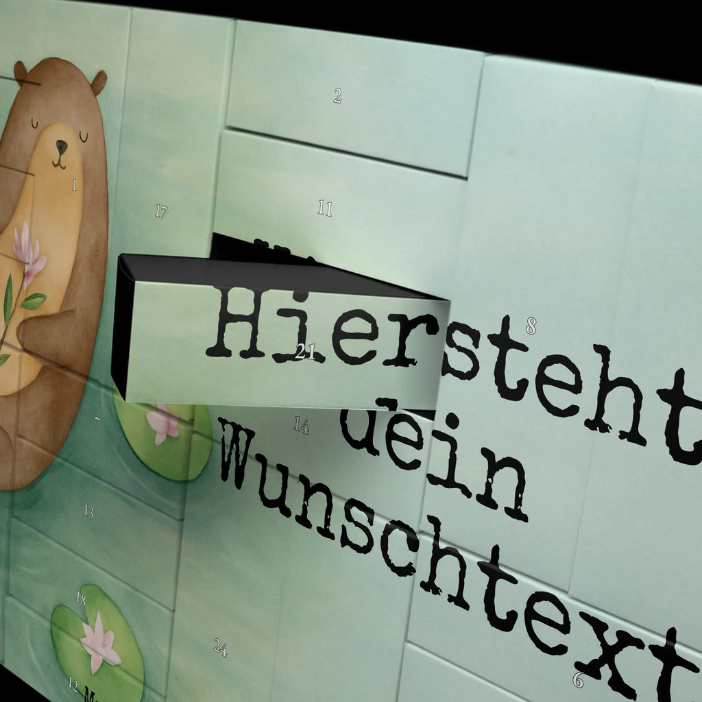 Personalisierter Befüllbarer Adventskalender Otter Seerose Design Adventskalender Zum Selbst Befüllen, Befüllbarer Adventskalender, Otter, Fischotter, Seeotter, Otter Seeotter See Otter