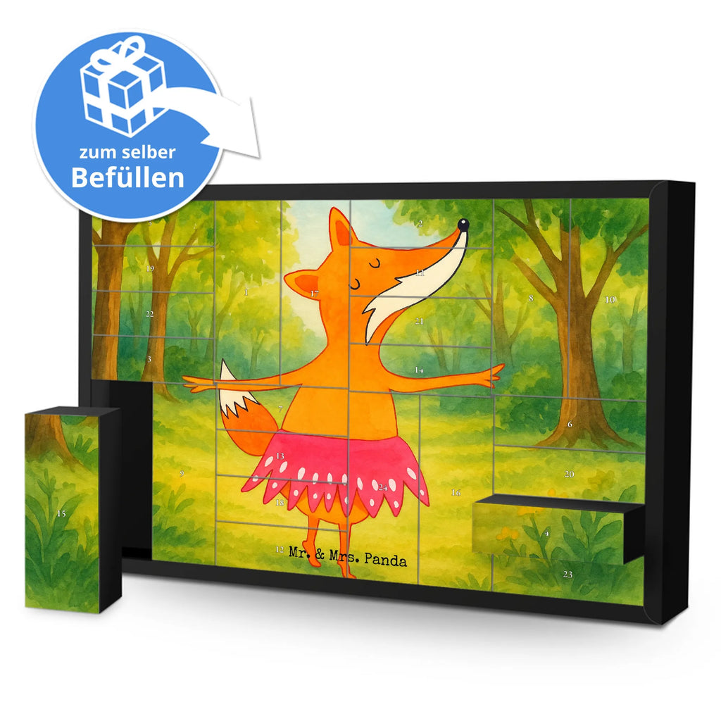 Fillable advent calendar Fox ballerina Design Advent calendar 2020, Advent calendar men, self filling, Advent calendar women, Advent calendar, fox, foxes, forest wildlife, clever as a fox, animal lover, invitation, party, fox saying, ballerina, dancer, birthday, vixen, ballet, dancing