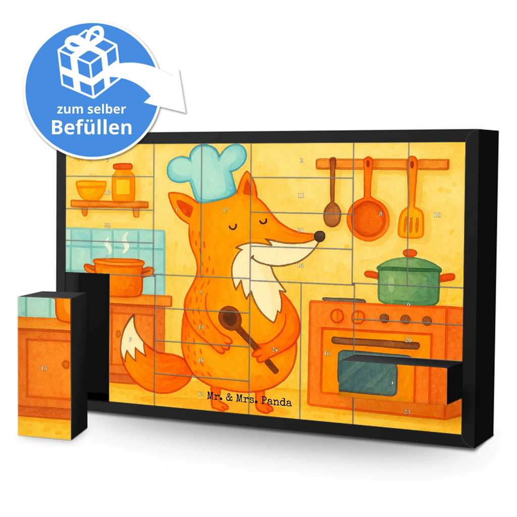 Fillable advent calendar Fox A cook Design self filling, Advent calendar 2020, Advent calendar men, Advent calendar, Advent calendar women, fox, foxes, forest wildlife, clever as a fox, animal lover, Kitchen slogan, Baker, Kitchen decoration, Slogan funny, Fox, Chefs, funny, Cook gift, Party slogan
