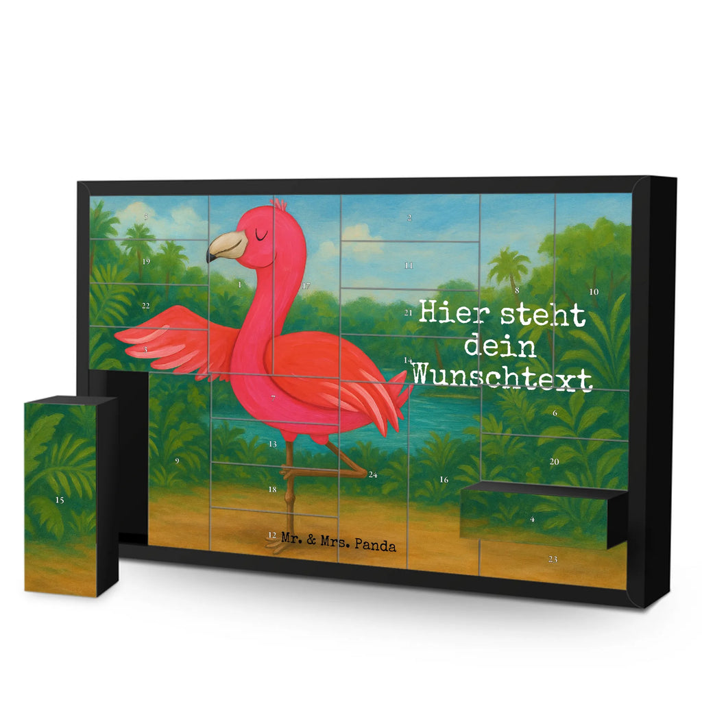 Personalisierter Befüllbarer Adventskalender Flamingo Yoga Design Befüllbarer Adventskalender, Adventskalender Zum Selbst Befüllen, Flamingo, Tiefenentspannung, Yoga-Übung, Entspannung, Achtsamkeit, Ärger, Namaste, Aufregen, Vogel, Yoga