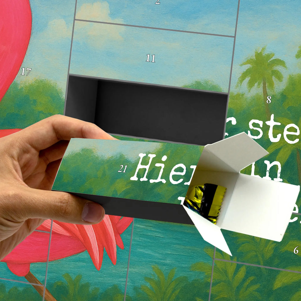 Personalisierter Befüllbarer Adventskalender Flamingo Yoga Design Befüllbarer Adventskalender, Adventskalender Zum Selbst Befüllen, Flamingo, Tiefenentspannung, Yoga-Übung, Entspannung, Achtsamkeit, Ärger, Namaste, Aufregen, Vogel, Yoga