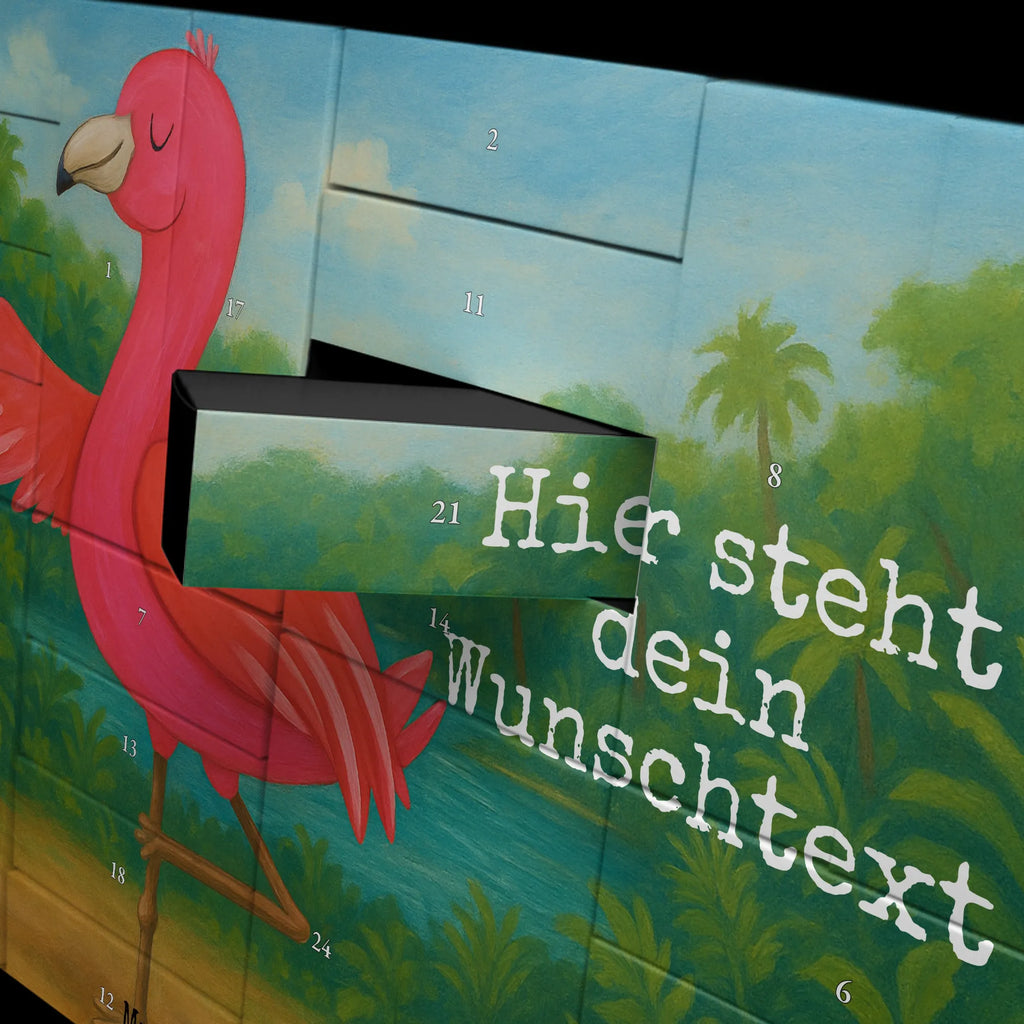 Personalisierter Befüllbarer Adventskalender Flamingo Yoga Design Befüllbarer Adventskalender, Adventskalender Zum Selbst Befüllen, Flamingo, Tiefenentspannung, Yoga-Übung, Entspannung, Achtsamkeit, Ärger, Namaste, Aufregen, Vogel, Yoga
