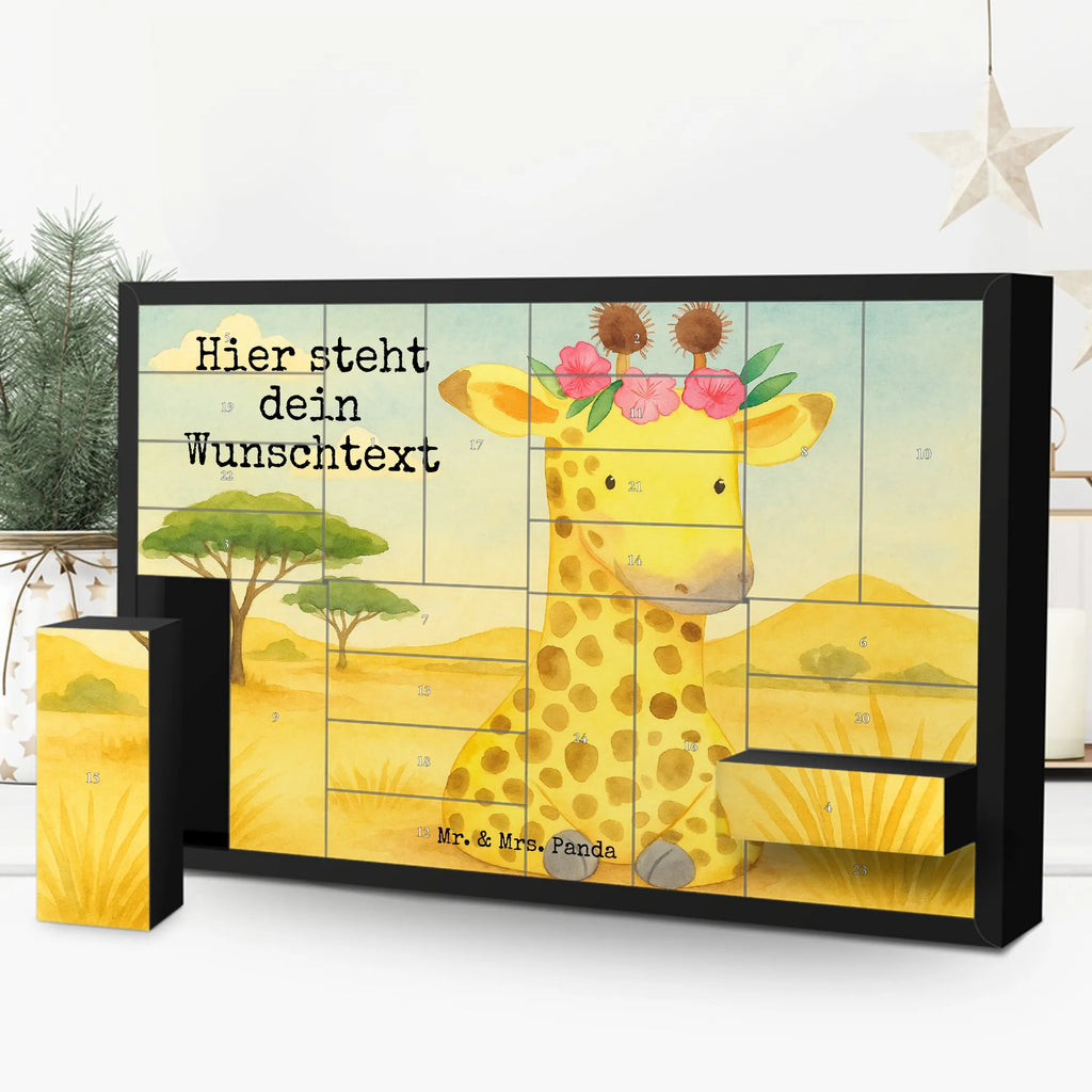  giraffe flower wreath Design Africa, friend, adventurer, giraffe, wreath of flowers, self-love