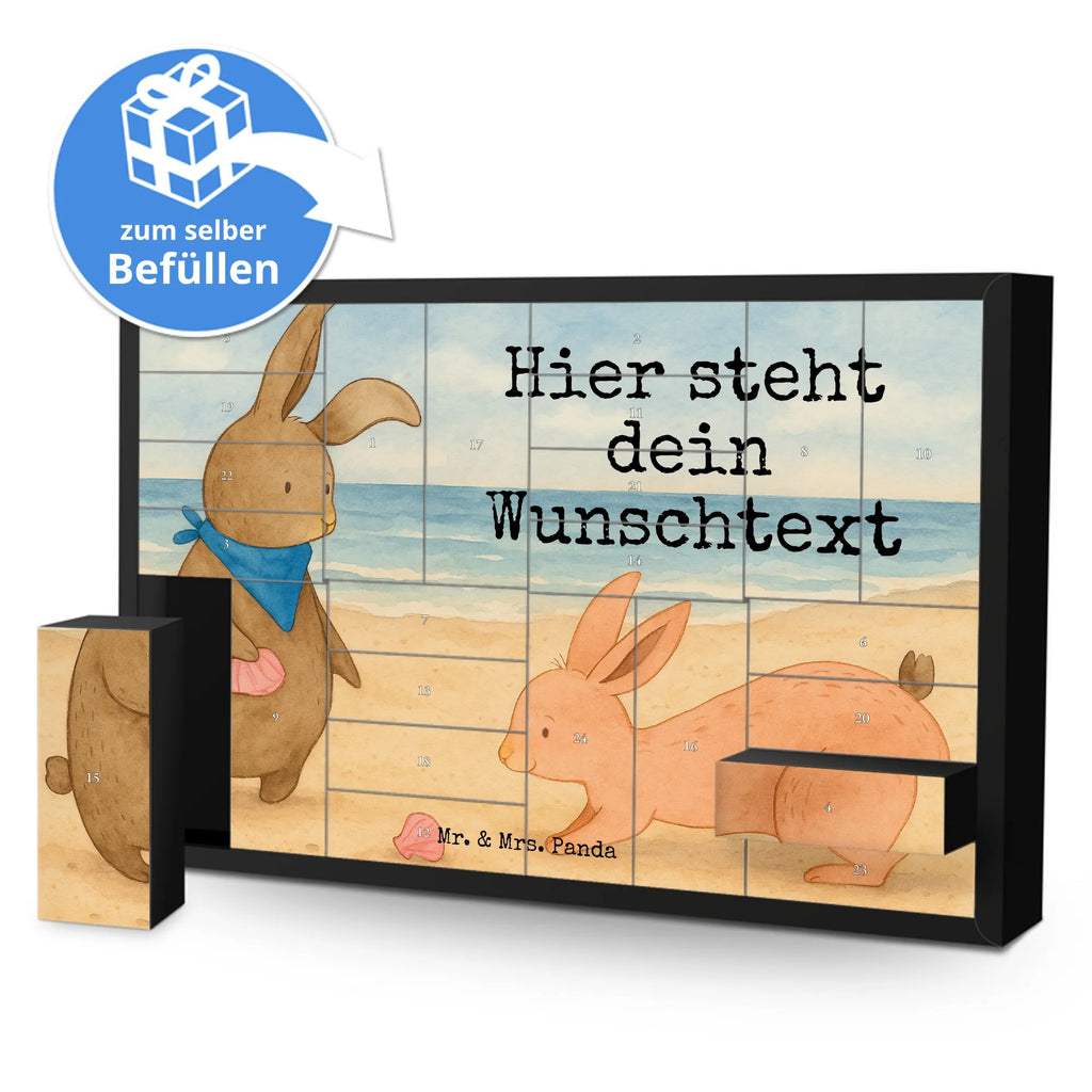 Personalisierter Befüllbarer Adventskalender Hasen Muschel Design Adventskalender Zum Selbst Befüllen, Befüllbarer Adventskalender, Muttertag, Vatertag, Mama, Papa, Oma, Opa, Familie, Schwester, Bruder, Freundinnen, Muscheln, Meer, BFF, Beste Freundin, Muscheln Sammeln, Hasen, Freundin, Best Friends