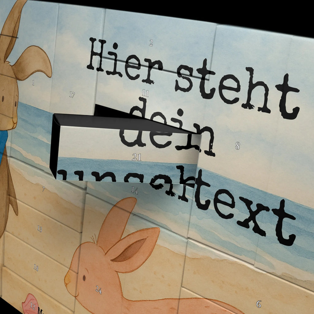 Personalisierter Befüllbarer Adventskalender Hasen Muschel Design Adventskalender Zum Selbst Befüllen, Befüllbarer Adventskalender, Muttertag, Vatertag, Mama, Papa, Oma, Opa, Familie, Schwester, Bruder, Freundinnen, Muscheln, Meer, BFF, Beste Freundin, Muscheln Sammeln, Hasen, Freundin, Best Friends