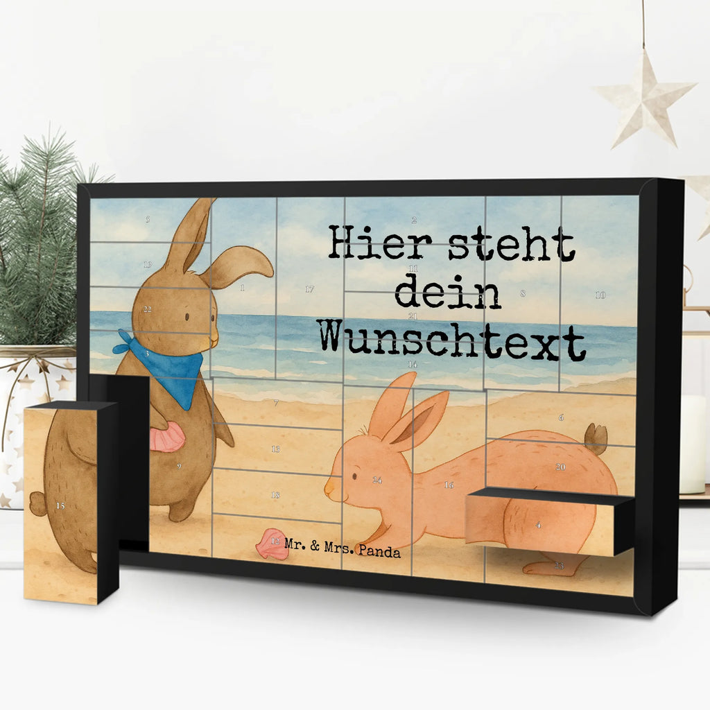 Personalisierter Befüllbarer Adventskalender Hasen Muschel Design Adventskalender Zum Selbst Befüllen, Befüllbarer Adventskalender, Muttertag, Vatertag, Mama, Papa, Oma, Opa, Familie, Schwester, Bruder, Freundinnen, Muscheln, Meer, BFF, Beste Freundin, Muscheln Sammeln, Hasen, Freundin, Best Friends