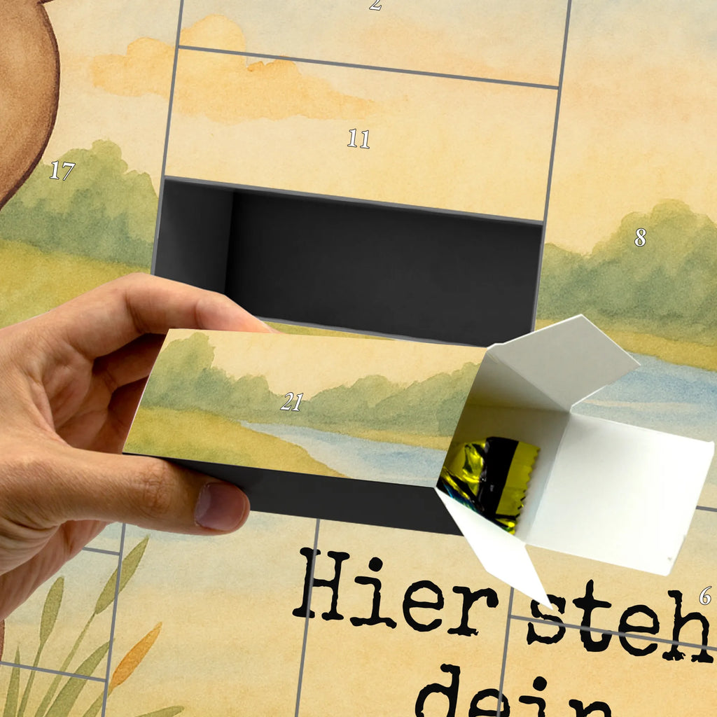 Personalisierter Befüllbarer Adventskalender Otter Muschel Design Adventskalender Zum Selbst Befüllen, Befüllbarer Adventskalender, Otter, Fischotter, Seeotter, Träumen, Büro, Grübeln, Otterliebe, Tagträumen, Motivation