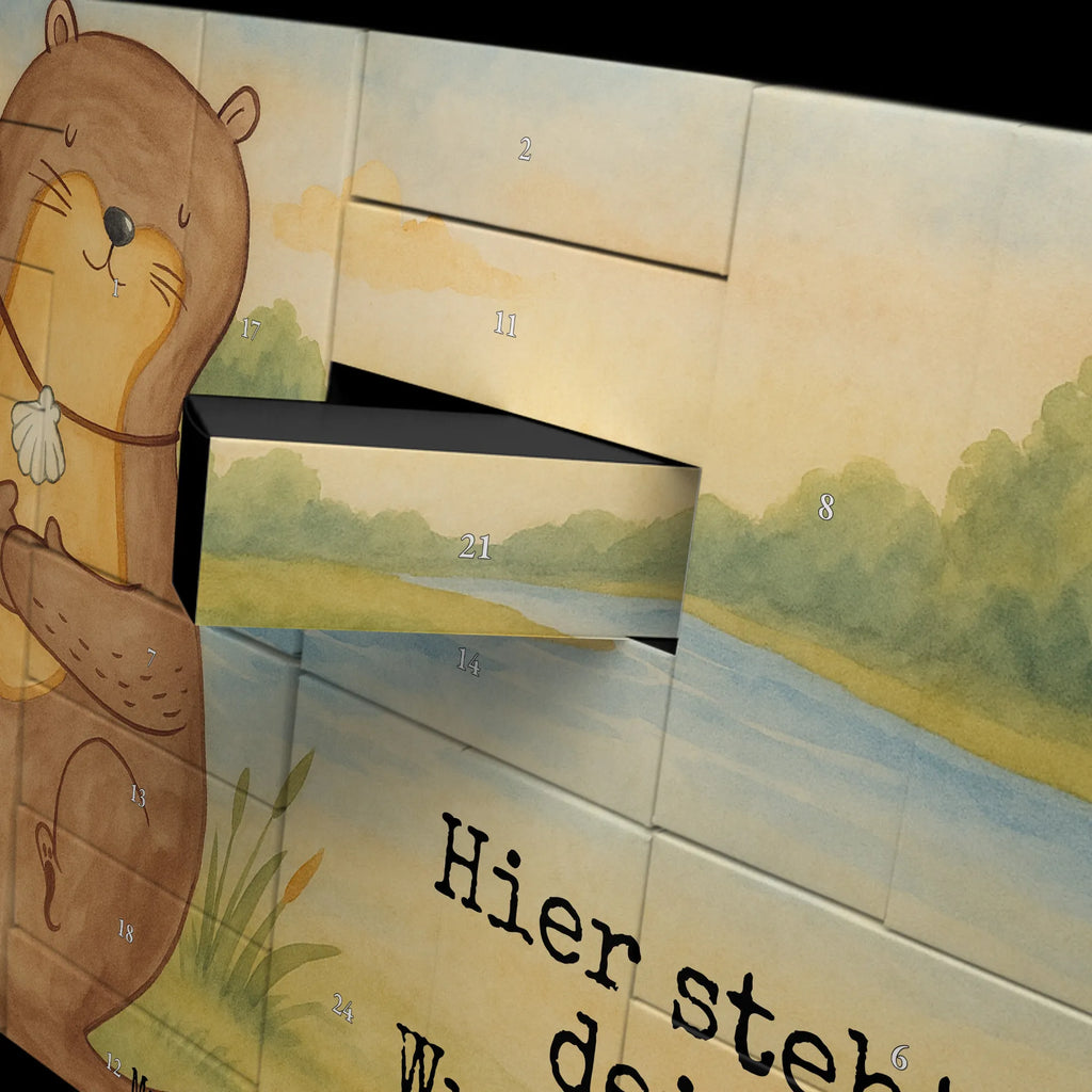 Personalisierter Befüllbarer Adventskalender Otter Muschel Design Adventskalender Zum Selbst Befüllen, Befüllbarer Adventskalender, Otter, Fischotter, Seeotter, Träumen, Büro, Grübeln, Otterliebe, Tagträumen, Motivation
