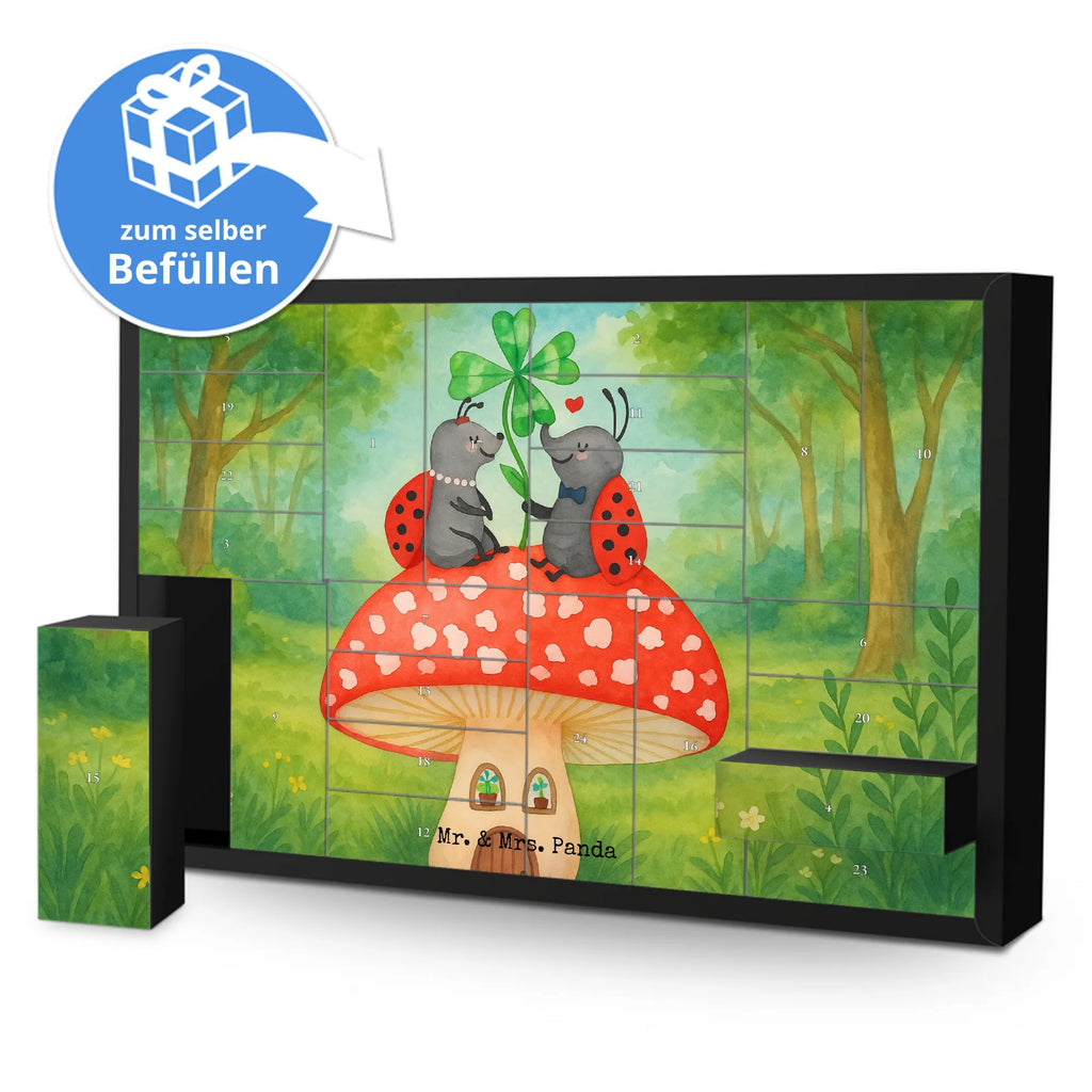 Fillable advent calendar ladybug toadstool Design self filling, Advent calendar, Advent calendar 2020, Advent calendar women, Advent calendar men, small animals, cute, funny, cute animal motives, hand drawn, small world, funny sayings, good mood, happy, gifts, gift ideas, special gifts, animal lover, card, toadstool, house, at home, flat, ladybird, house of fleshy fungi